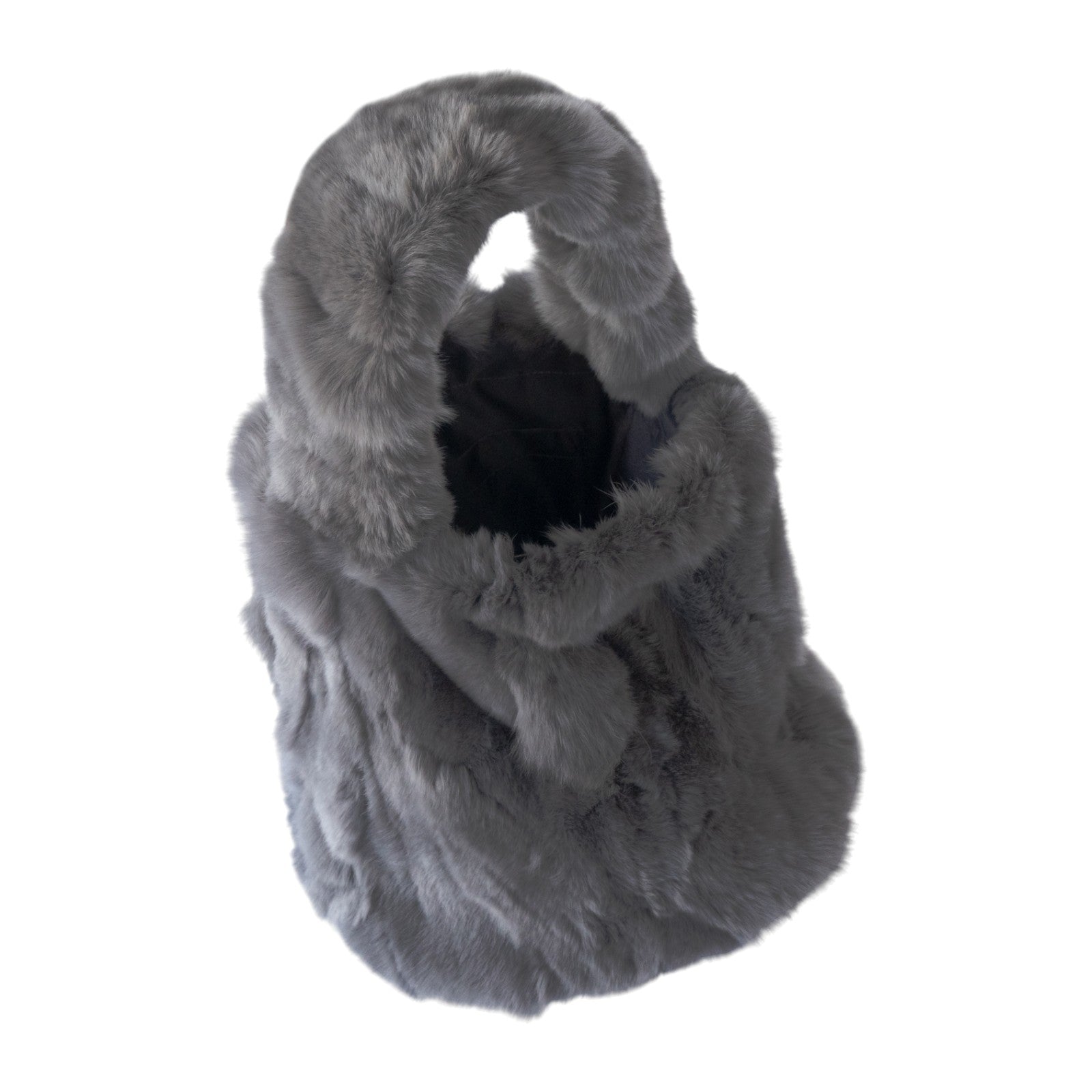 【11/21(金)22:00~ 26時間限定販売】【数量限定】 ワンハンドルファーバッグ・PAW (パウ) / グレー