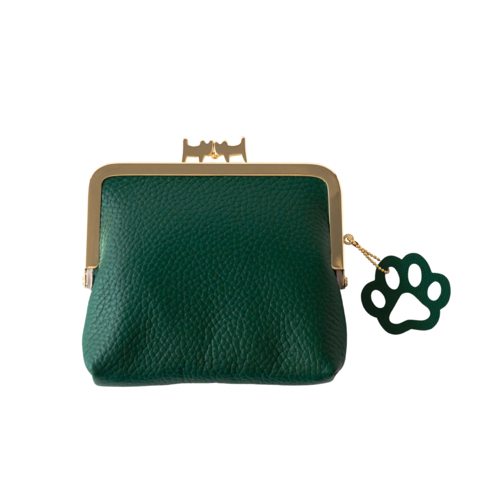 にゃまぐちウォレット キュイール・マッシュ / エメラルド