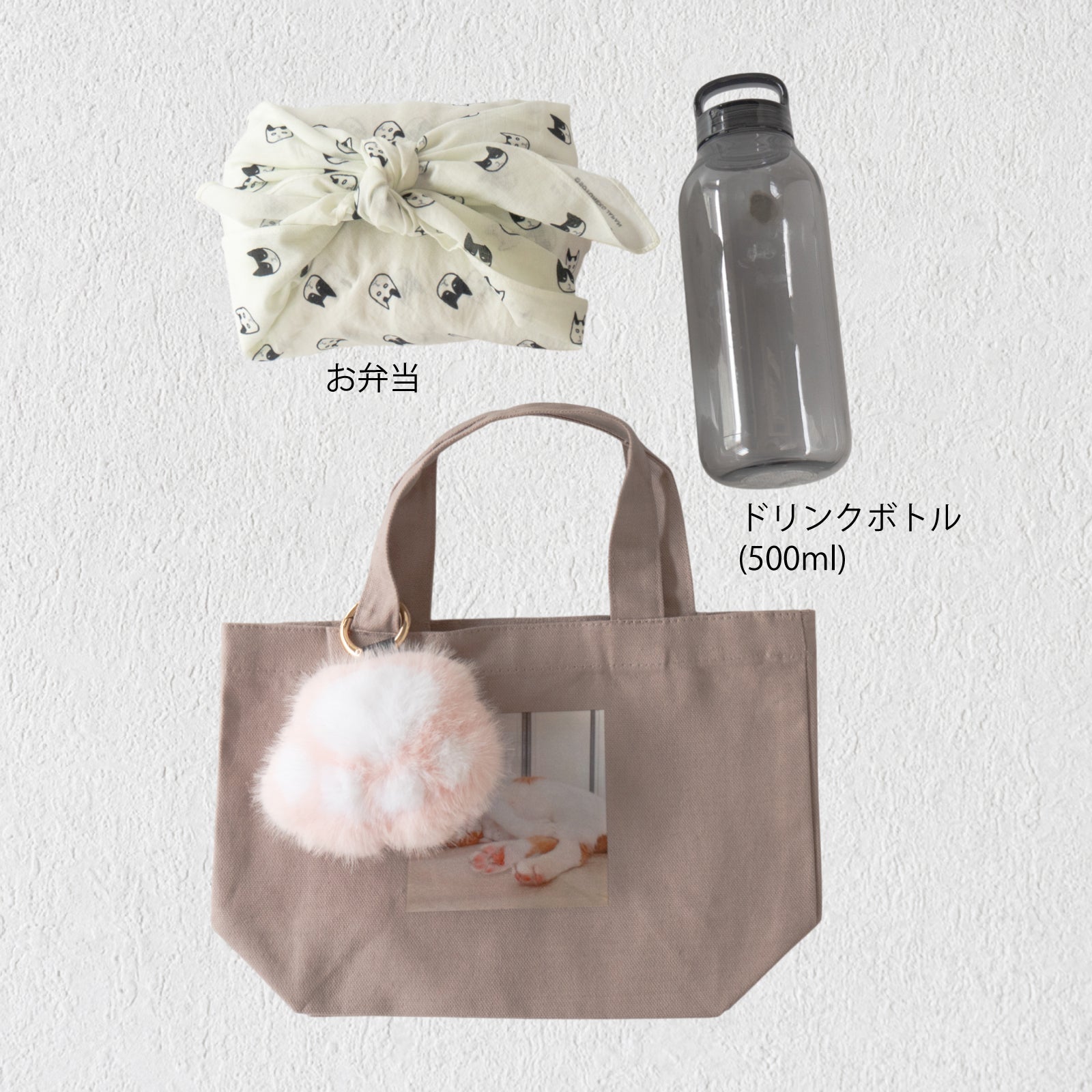 うちのこPHOTOトートバッグ・S /グレージュ