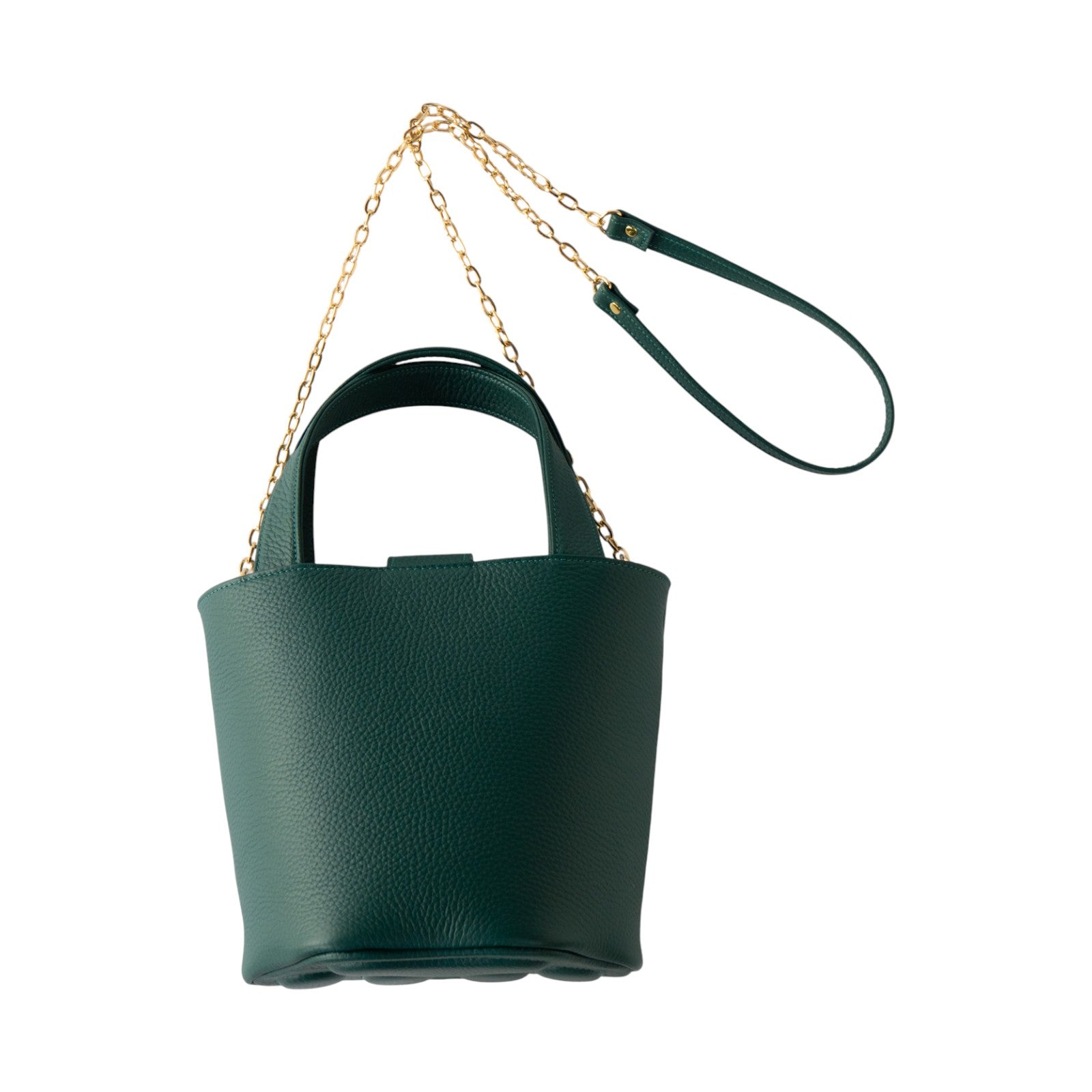 チェーンショルダー付きミニバッグ・PAW (パウ) / エメラルド