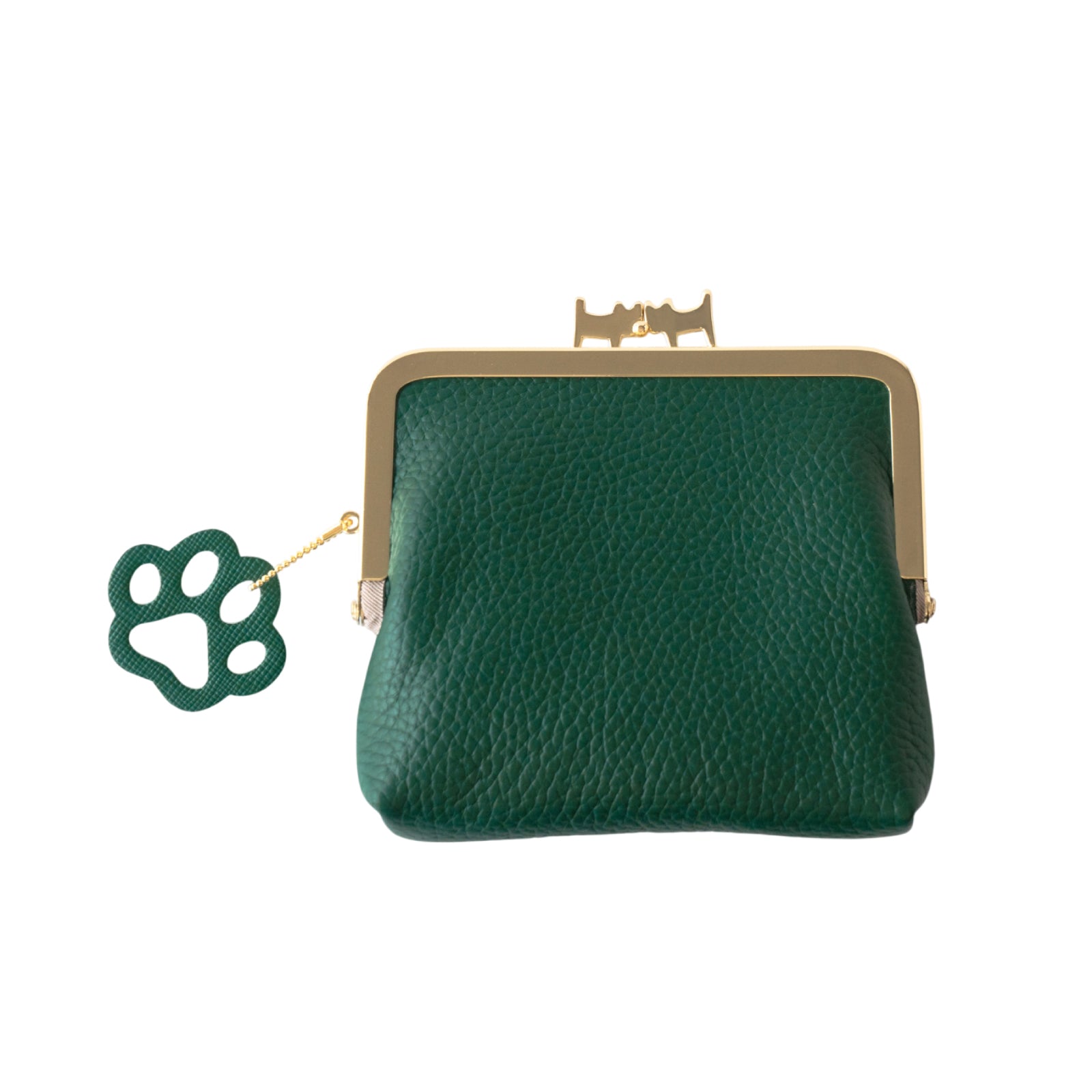 にゃまぐちウォレット キュイール・マッシュ / エメラルド