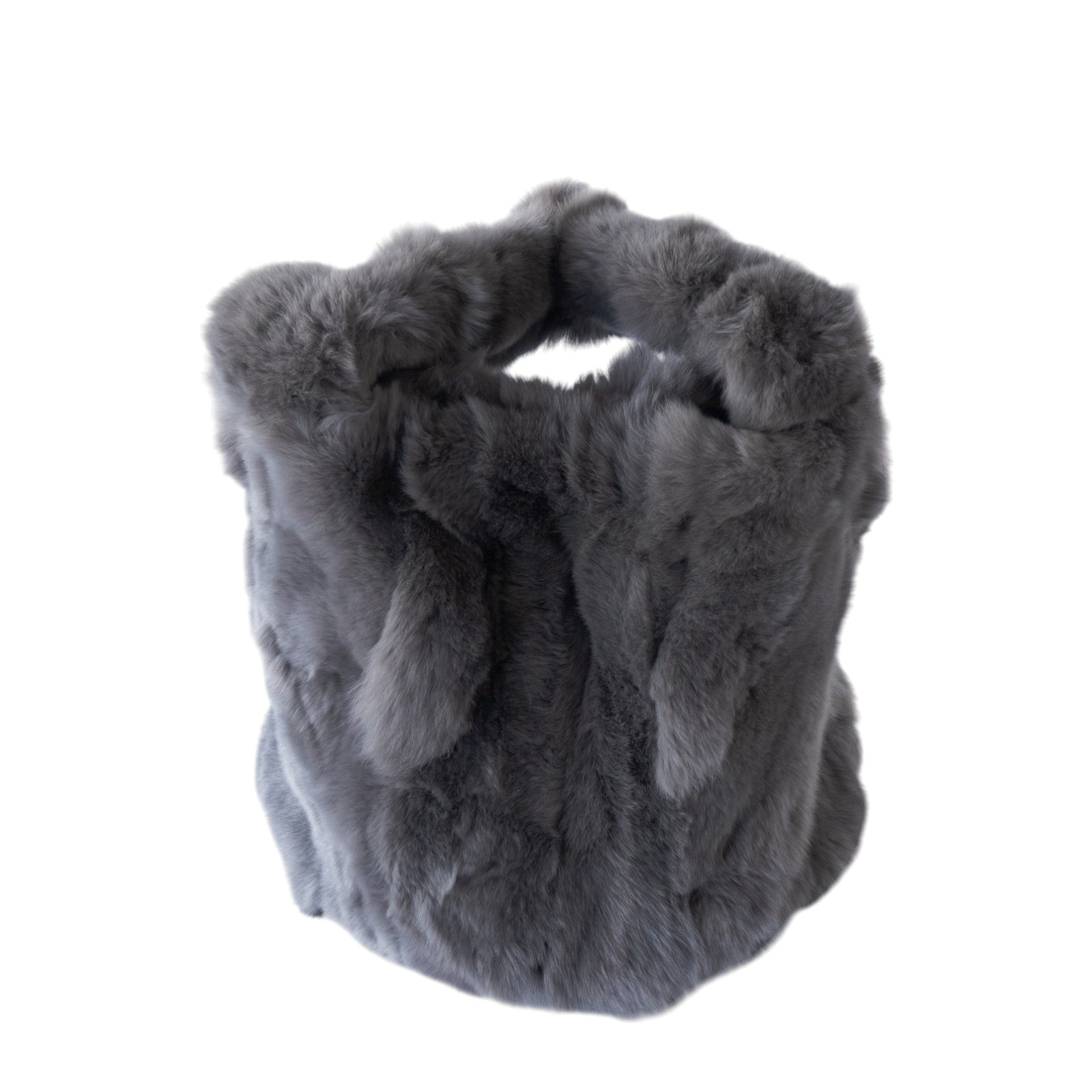 【11/21(金)22:00~ 26時間限定販売】【数量限定】 ワンハンドルファーバッグ・PAW (パウ) / グレー