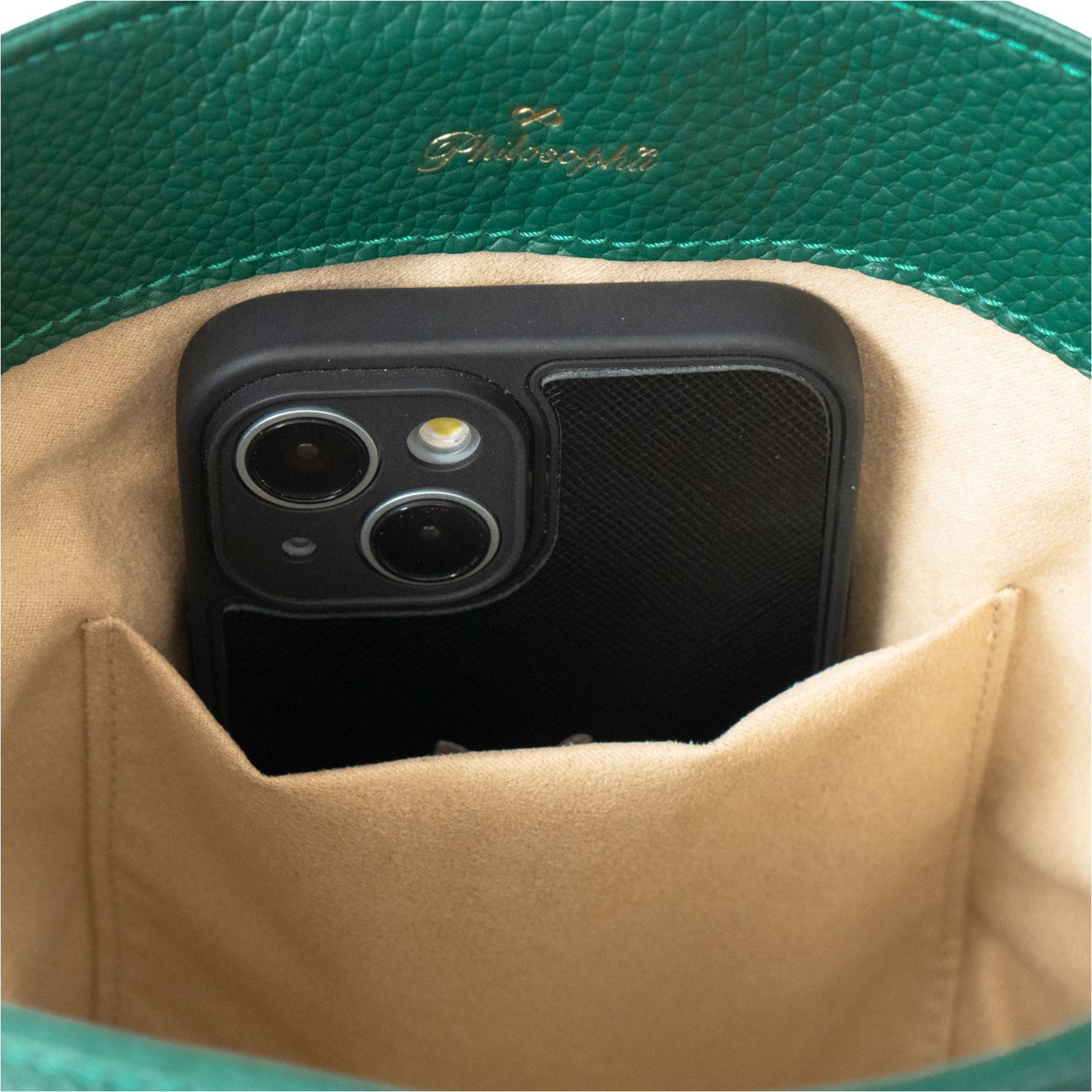 ショルダーバッグ PAW (パウ) キュイール・マッシュ / エメラルド