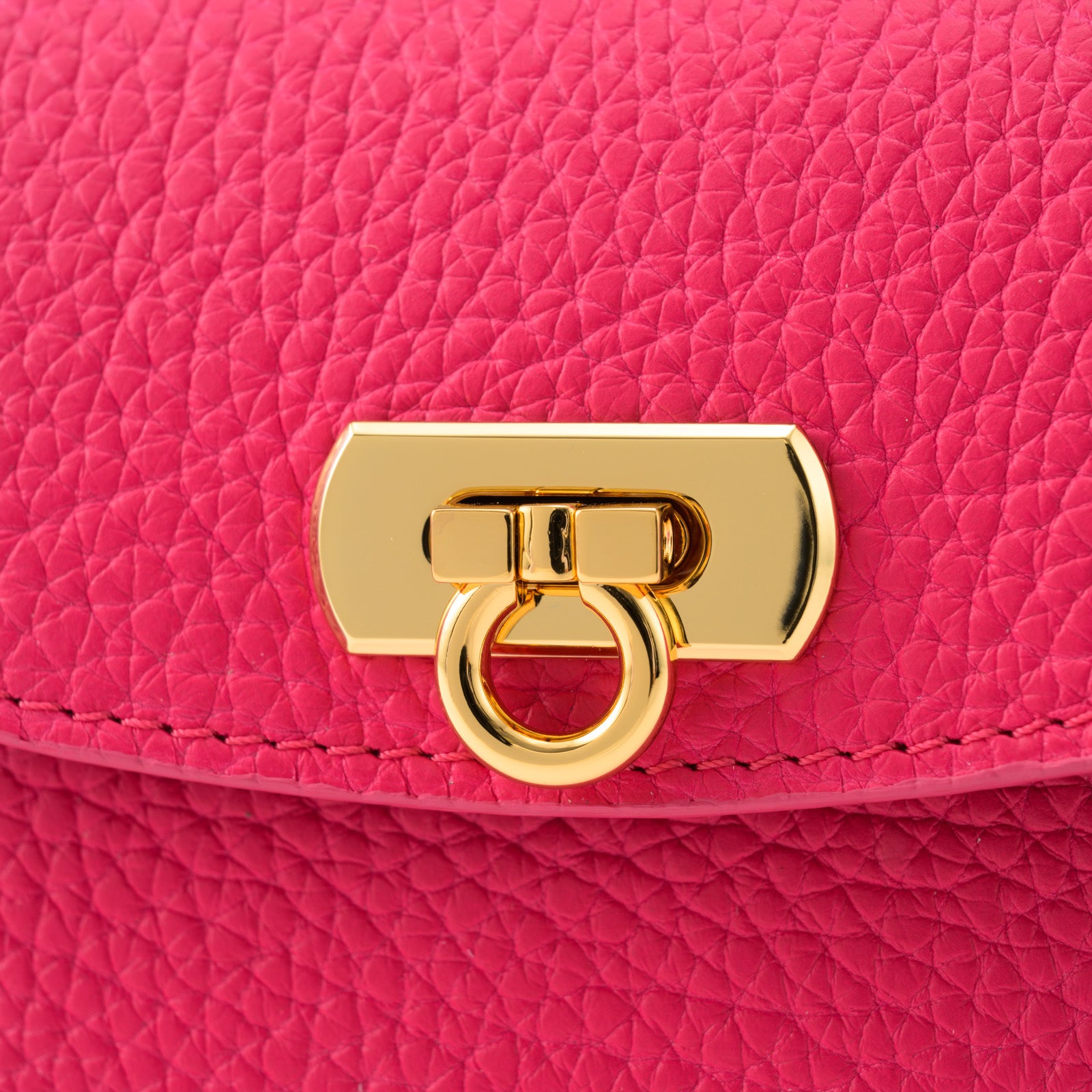 Leather flap long wallet / Taurillon Clemence