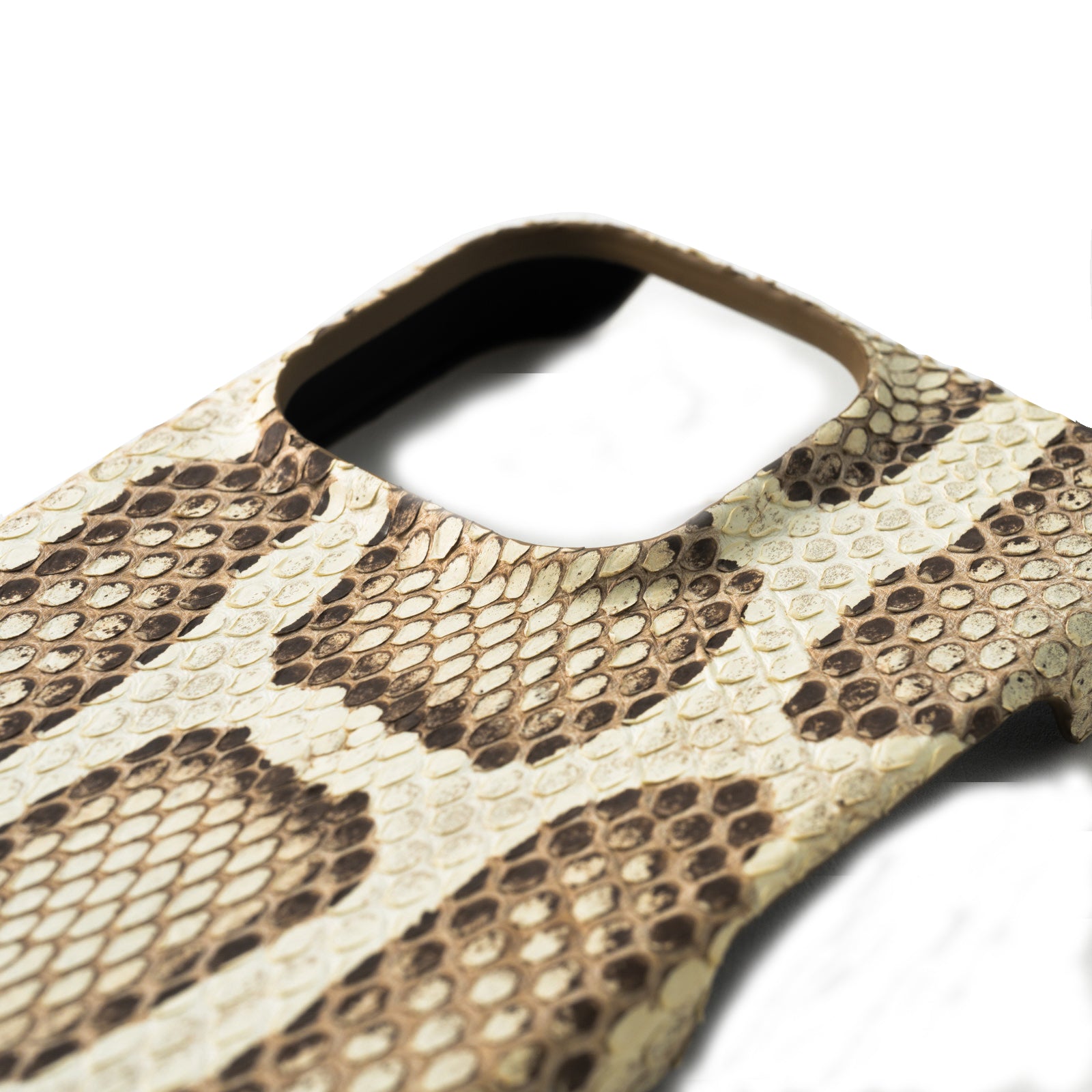 【おつとめ品セール】iPhoneバックカバー (iPhone15pro) パイソン