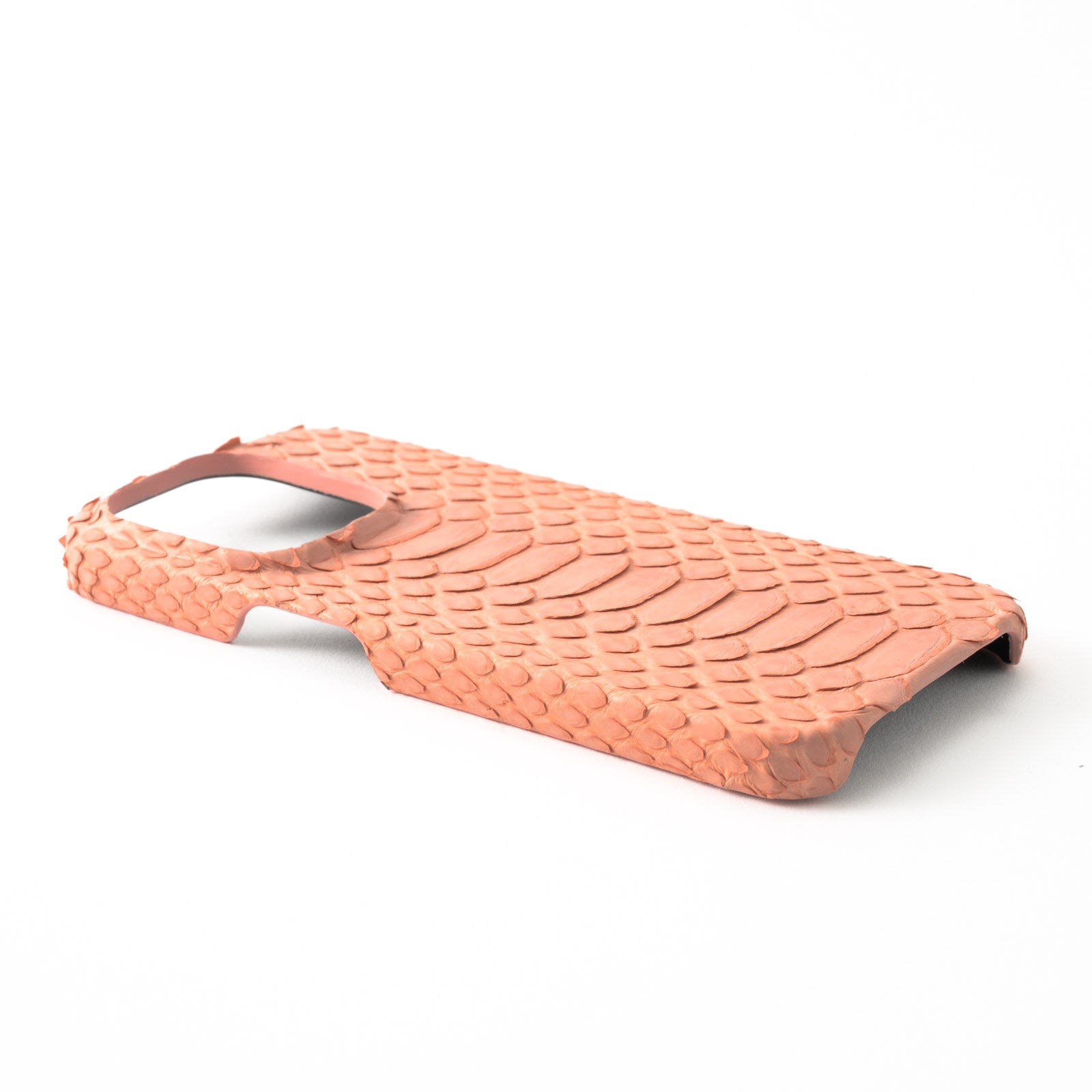 【おつとめ品セール】iPhoneバックカバー(iPhone15pro / シェルピンク)パイソン