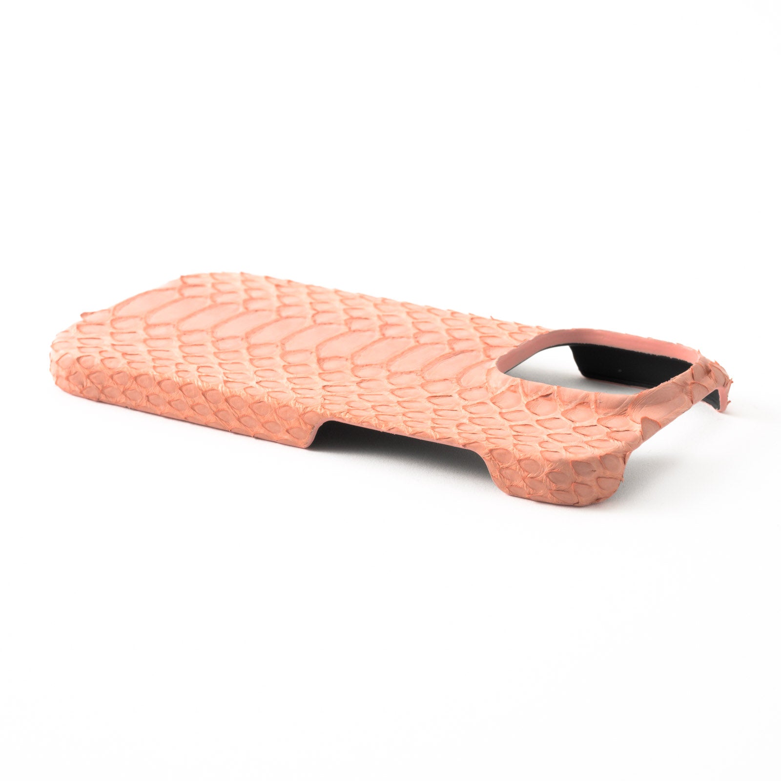 【おつとめ品セール】iPhoneバックカバー(iPhone15pro / シェルピンク)パイソン