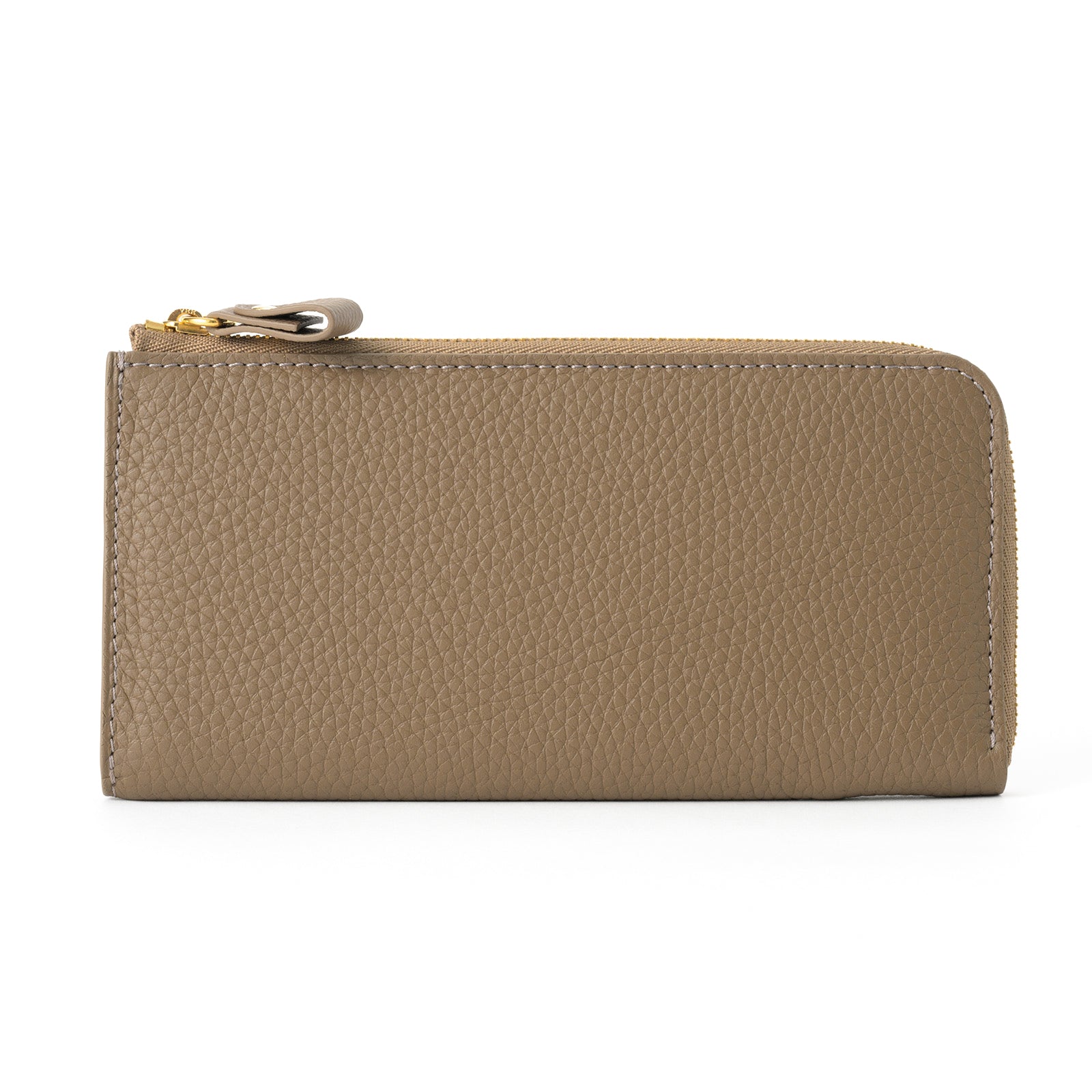 Long wallet with L-Shaped fastener / Taurillon Clemence