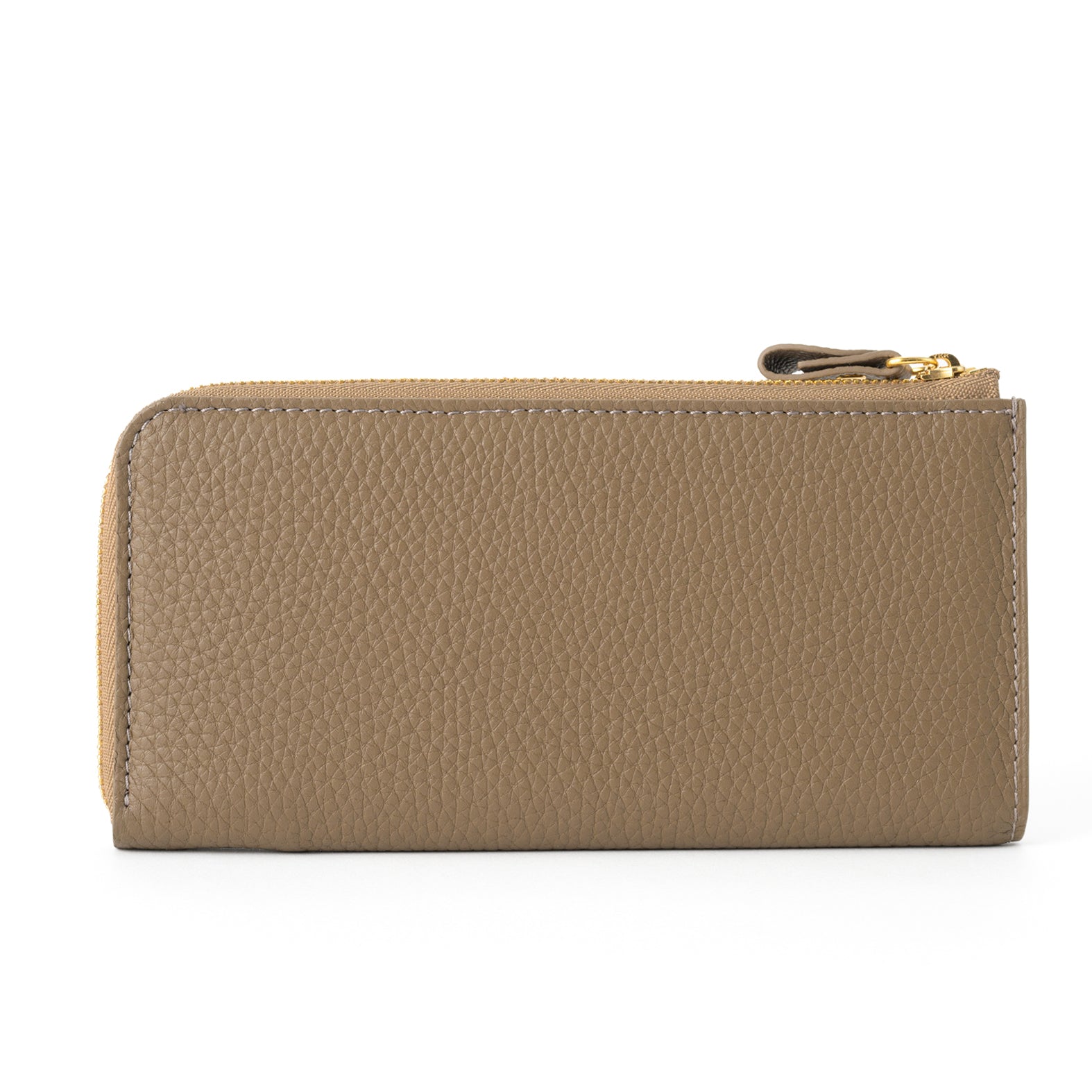 Long wallet with L-Shaped fastener / Taurillon Clemence