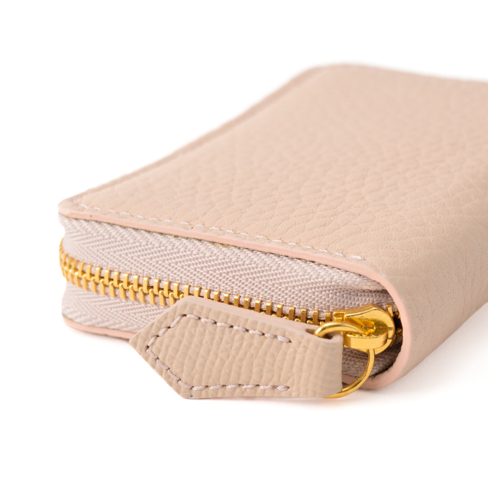 Round zipper 6 smart key case Taurillon Clemence