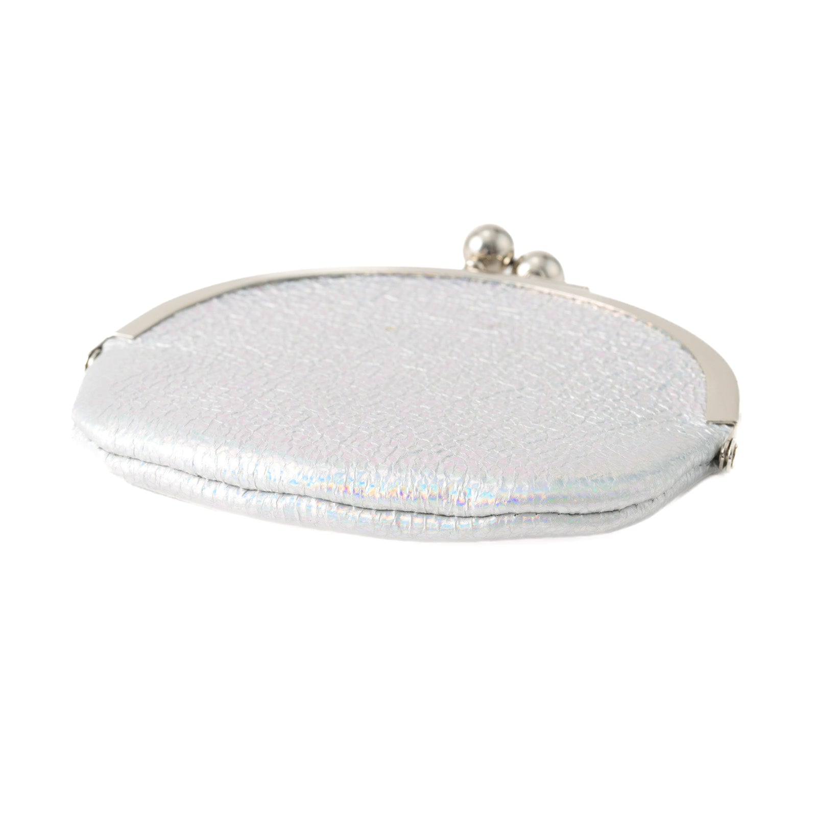 Round pouch prism leather