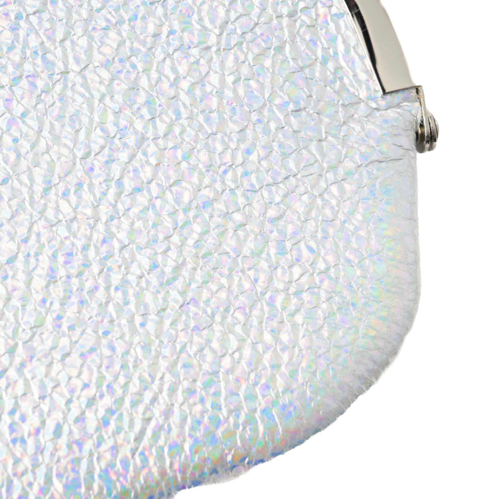 Round pouch prism leather