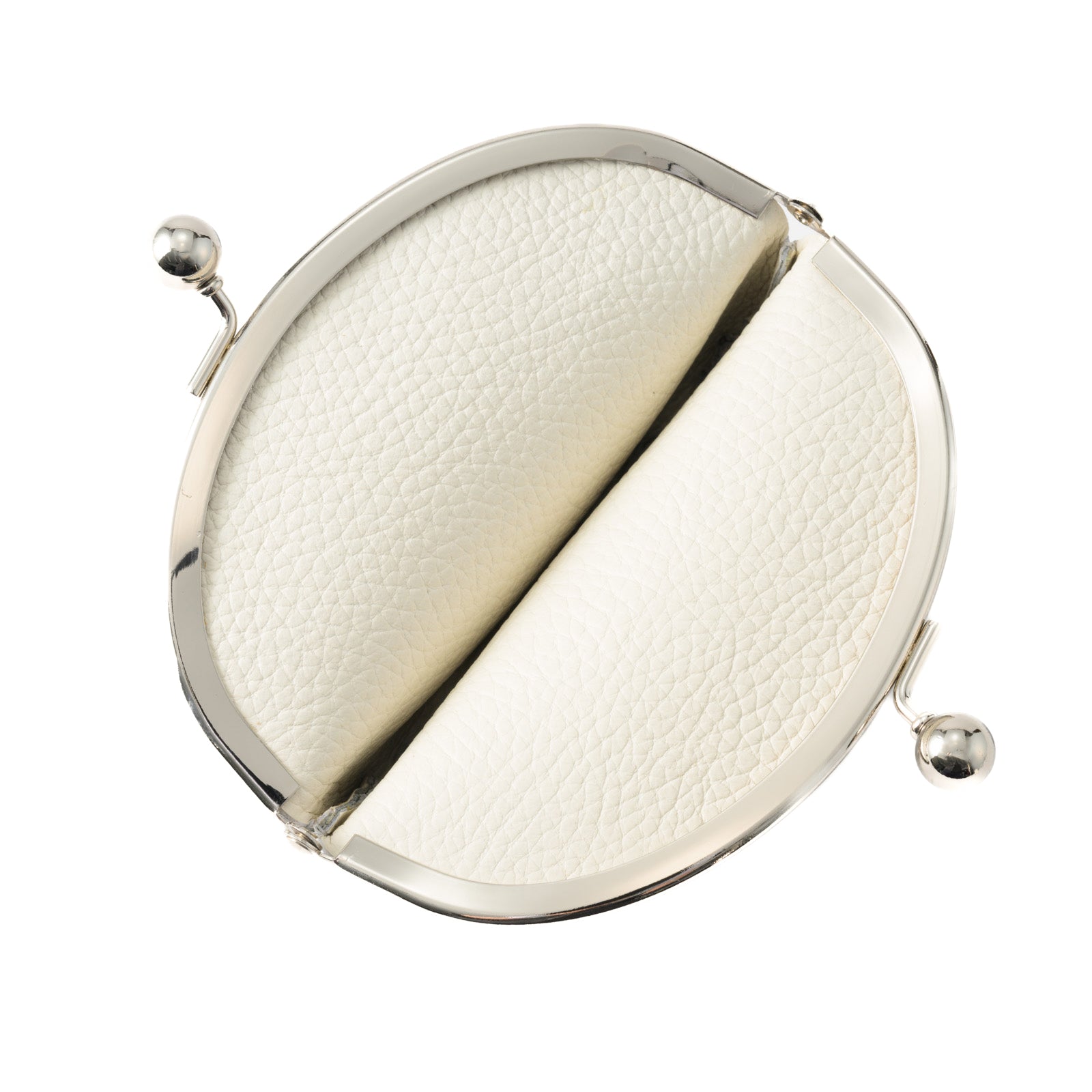Round pouch prism leather