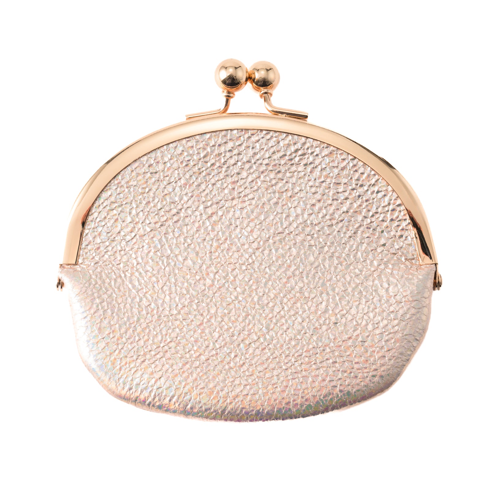 Round pouch prism leather