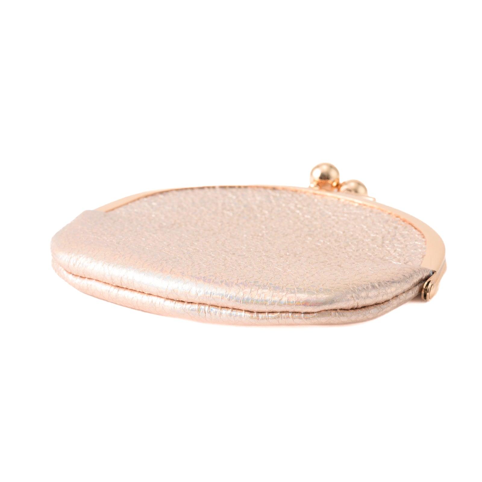 Round pouch prism leather