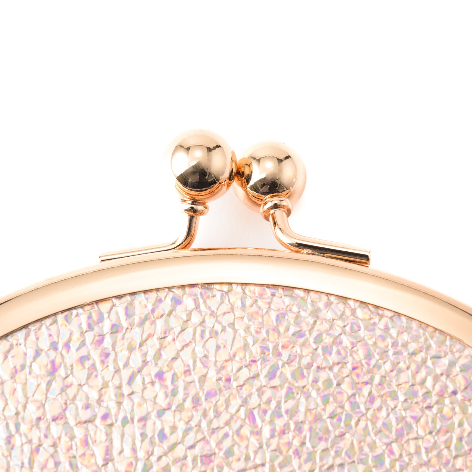 Round pouch prism leather