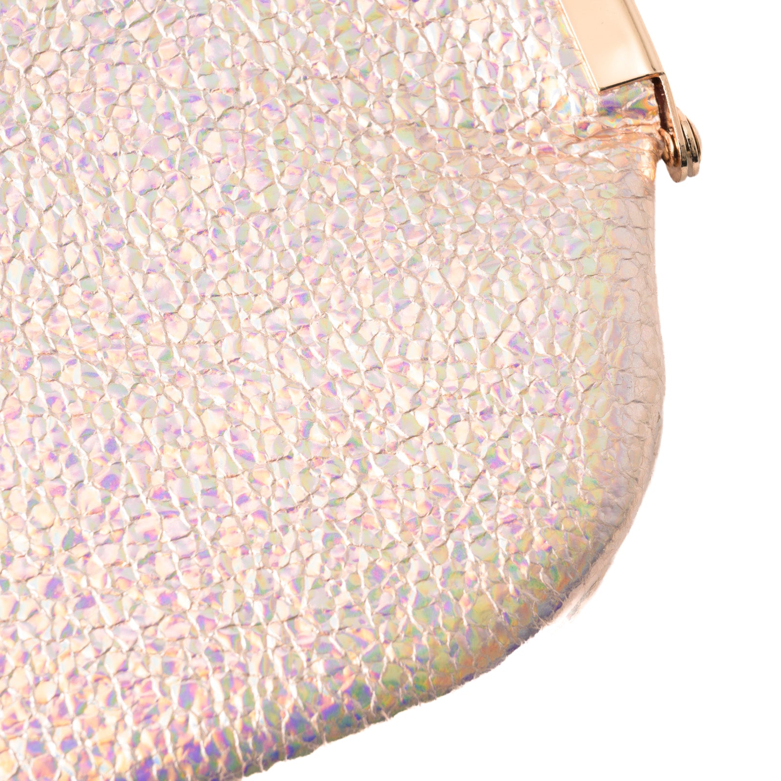 Round pouch prism leather