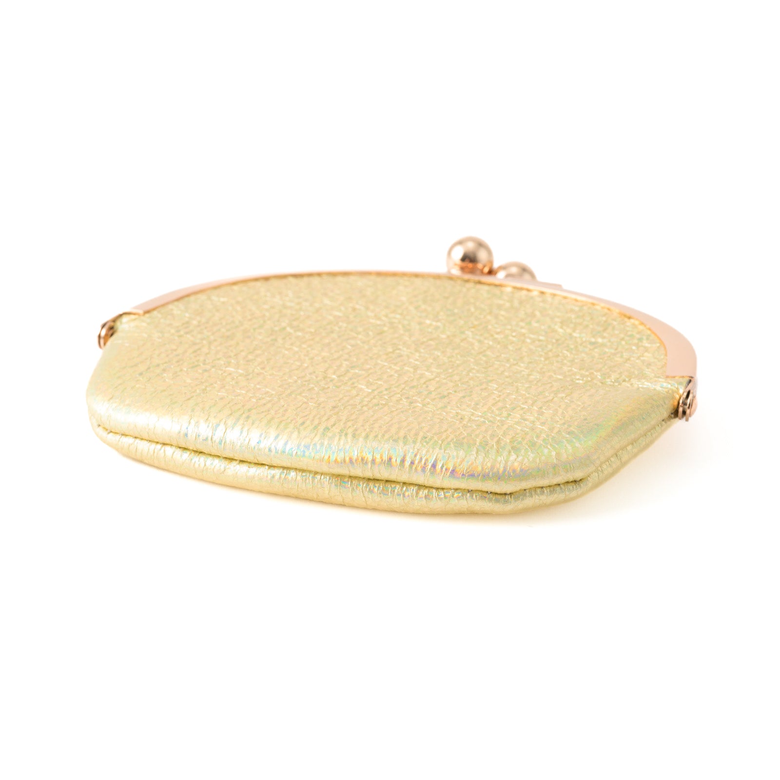 Round pouch prism leather