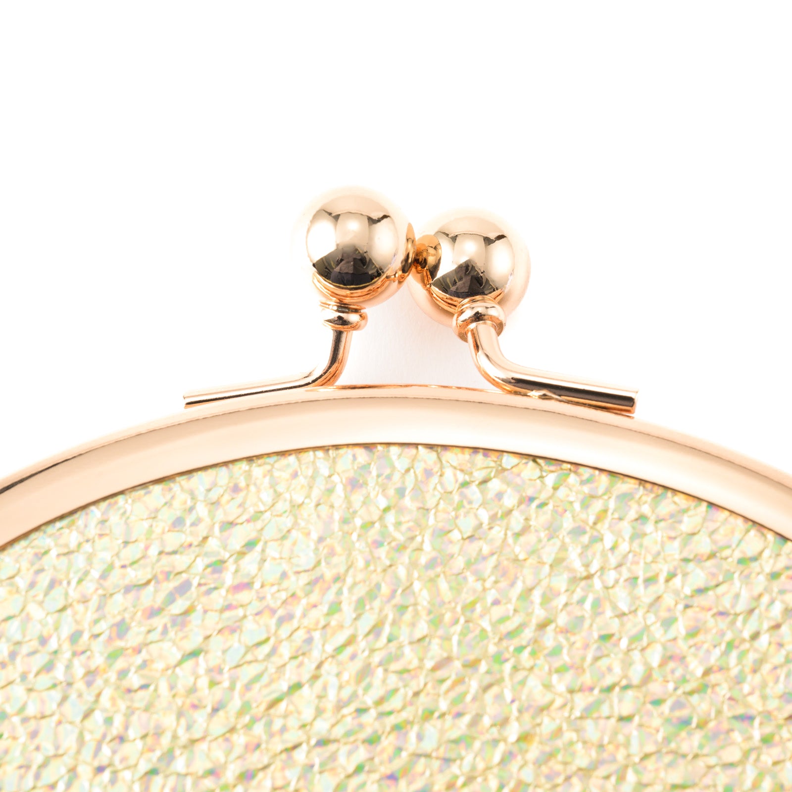 Round pouch prism leather