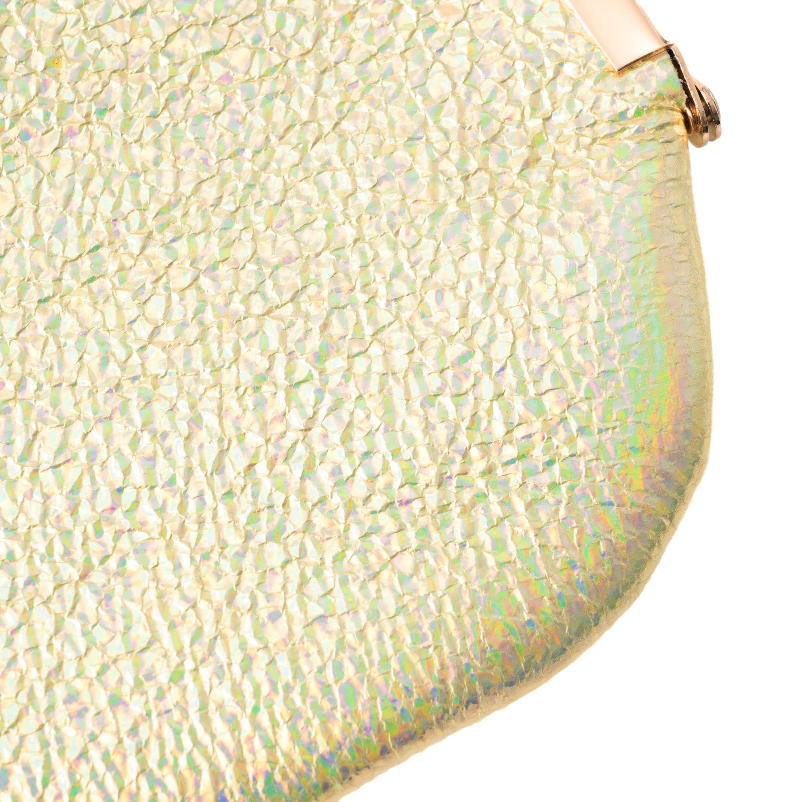 Round pouch prism leather
