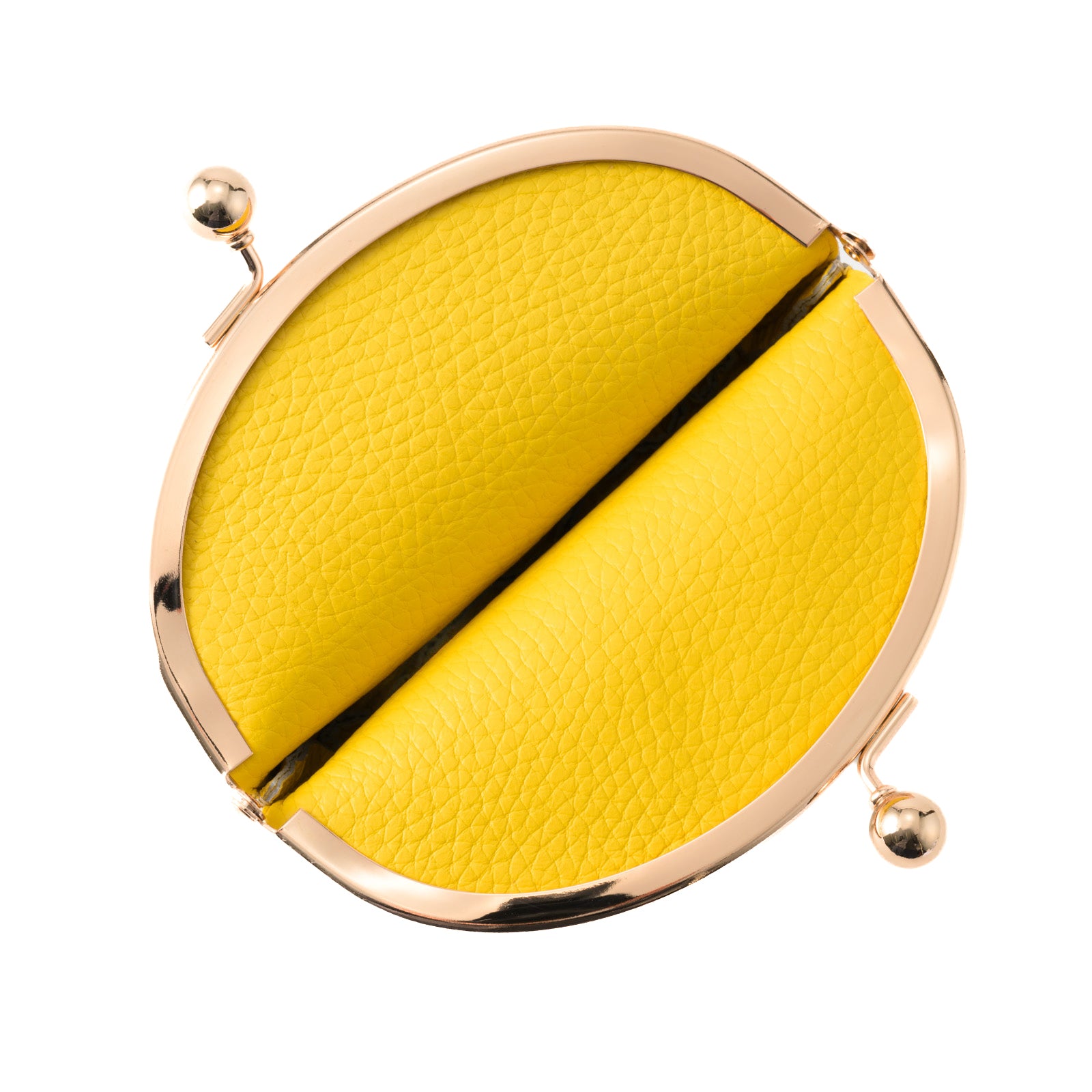 Round pouch prism leather