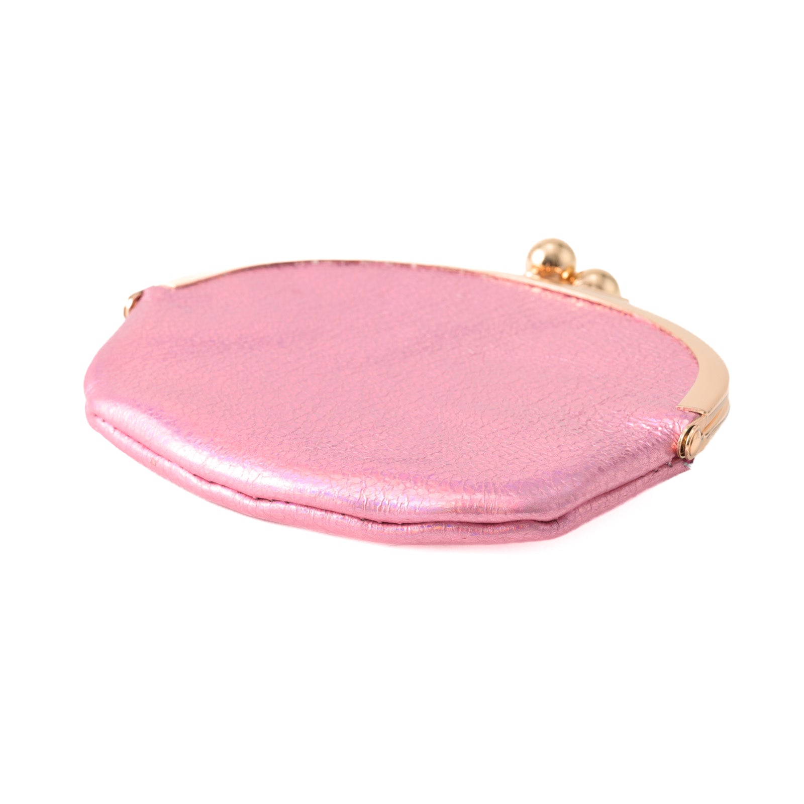 Round pouch prism leather