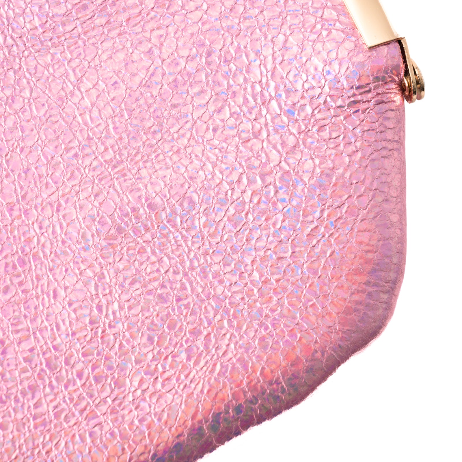 Round pouch prism leather