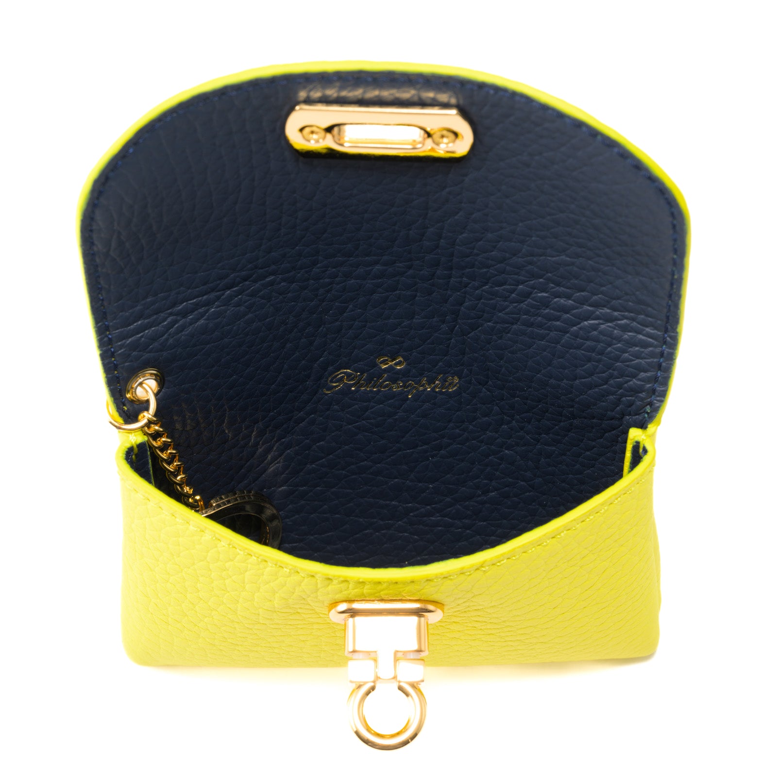 Leather flap smart key case / Taurillon Clemence