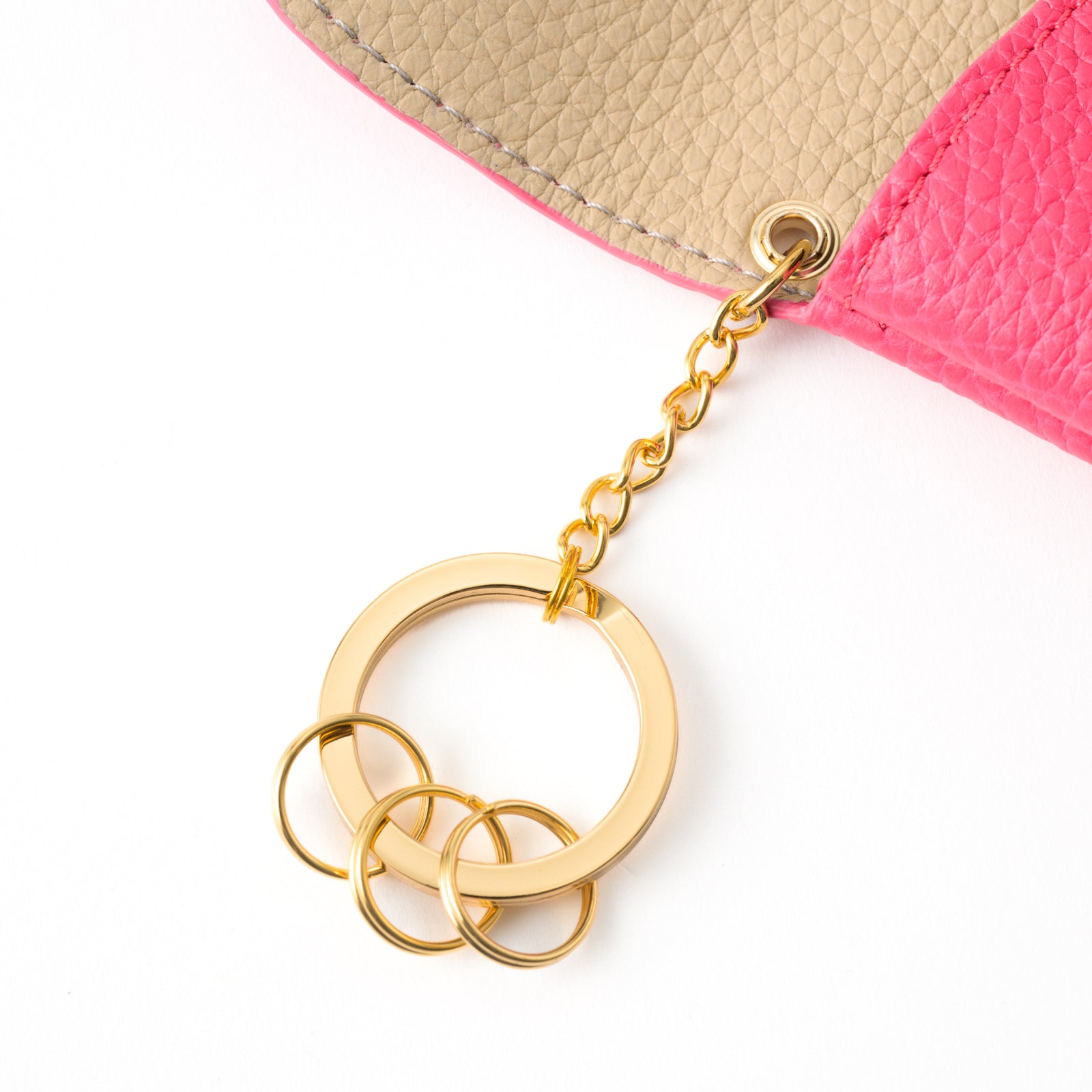 Leather flap smart key case / Taurillon Clemence