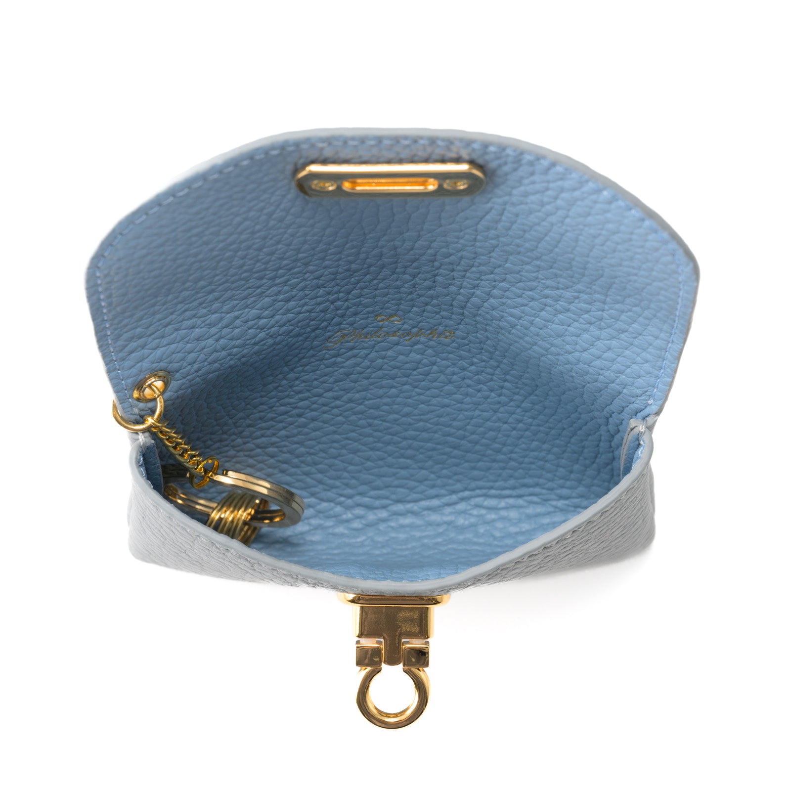 Leather flap smart key case / Taurillon Clemence