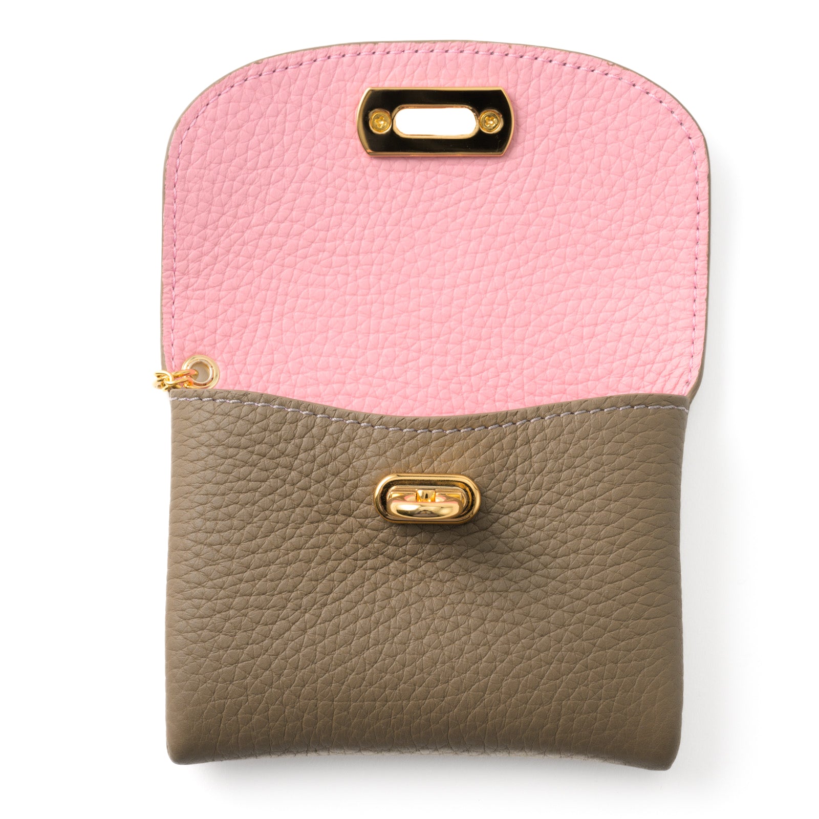 Leather flap smart key case / Taurillon Clemence