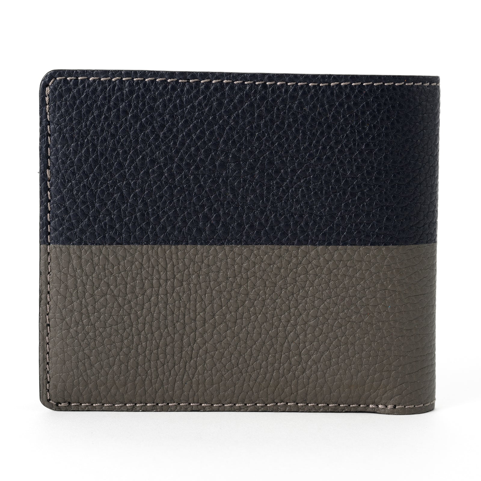 Bicolor bifold wallet Togo leather
