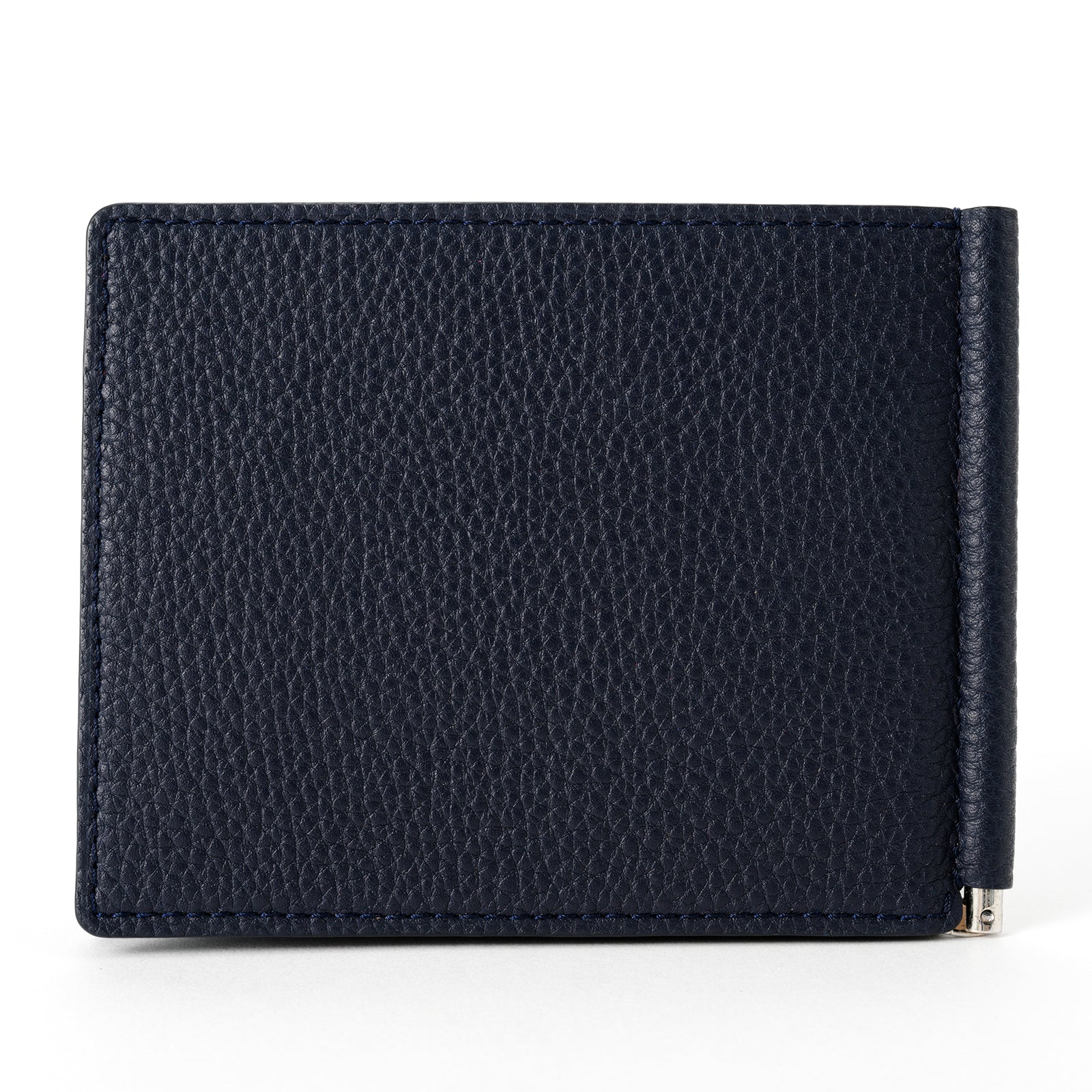 Money clip with coin purse Togo leather