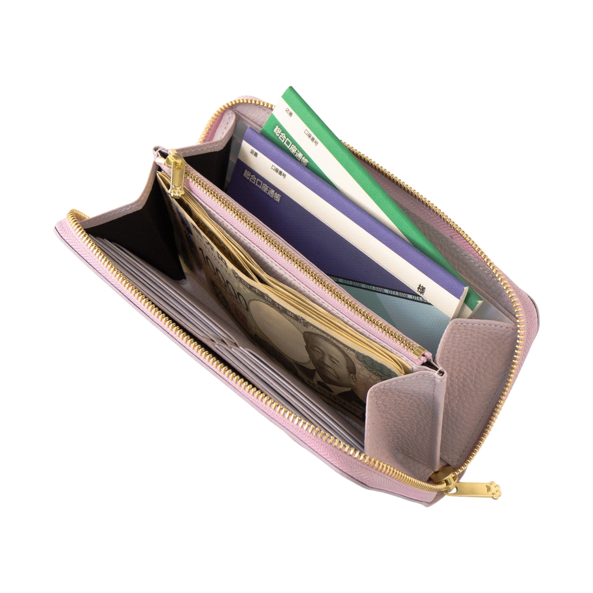 【3/20(金)20:00~ 数量限定】【さくらねこの日特別SET】PAWラウンドファスナー長財布 さくらねこチャームSET / モーヴシルヴェスティン