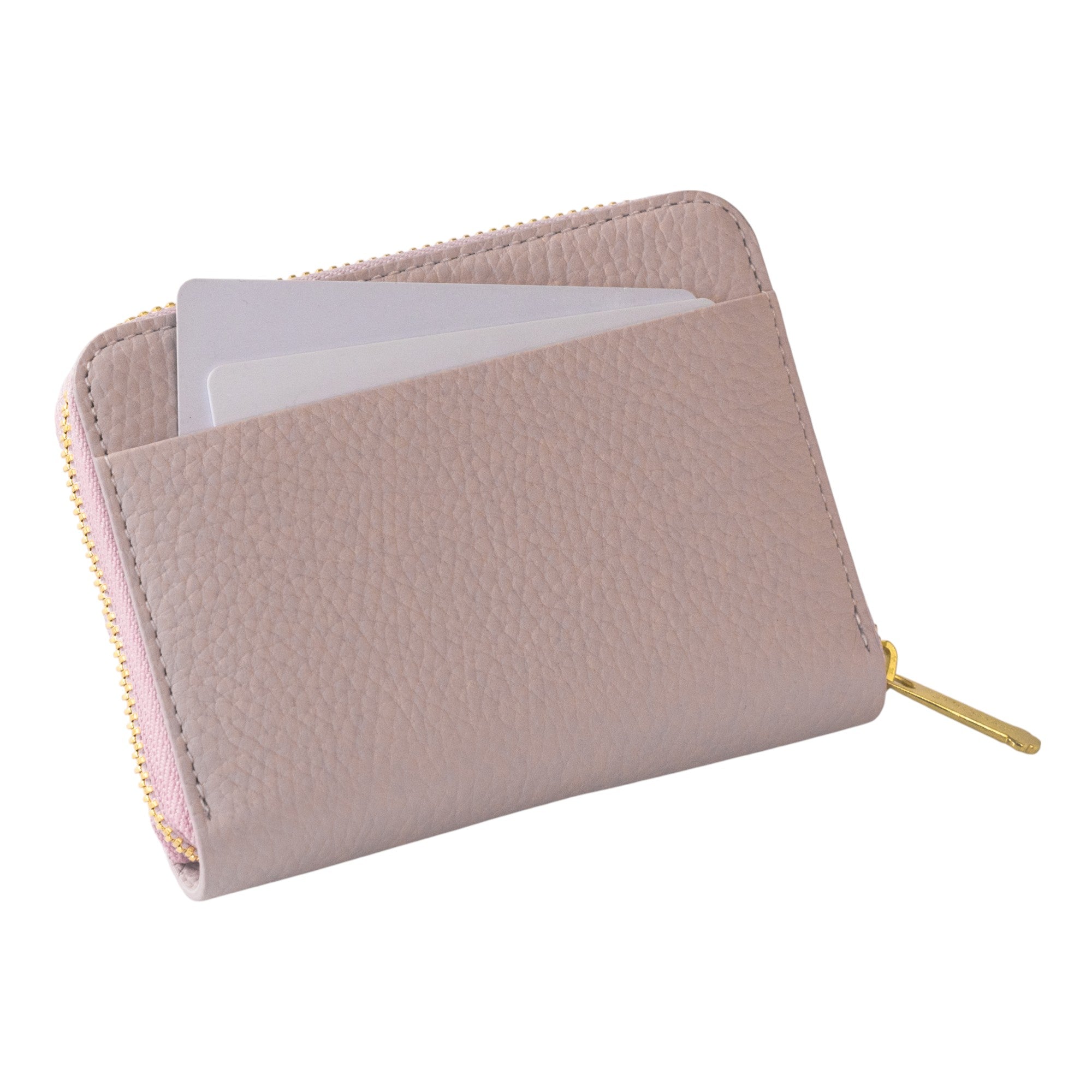 PAWラウンドファスナーミドル財布 キュイール・マッシュ / モーヴシルヴェスティン