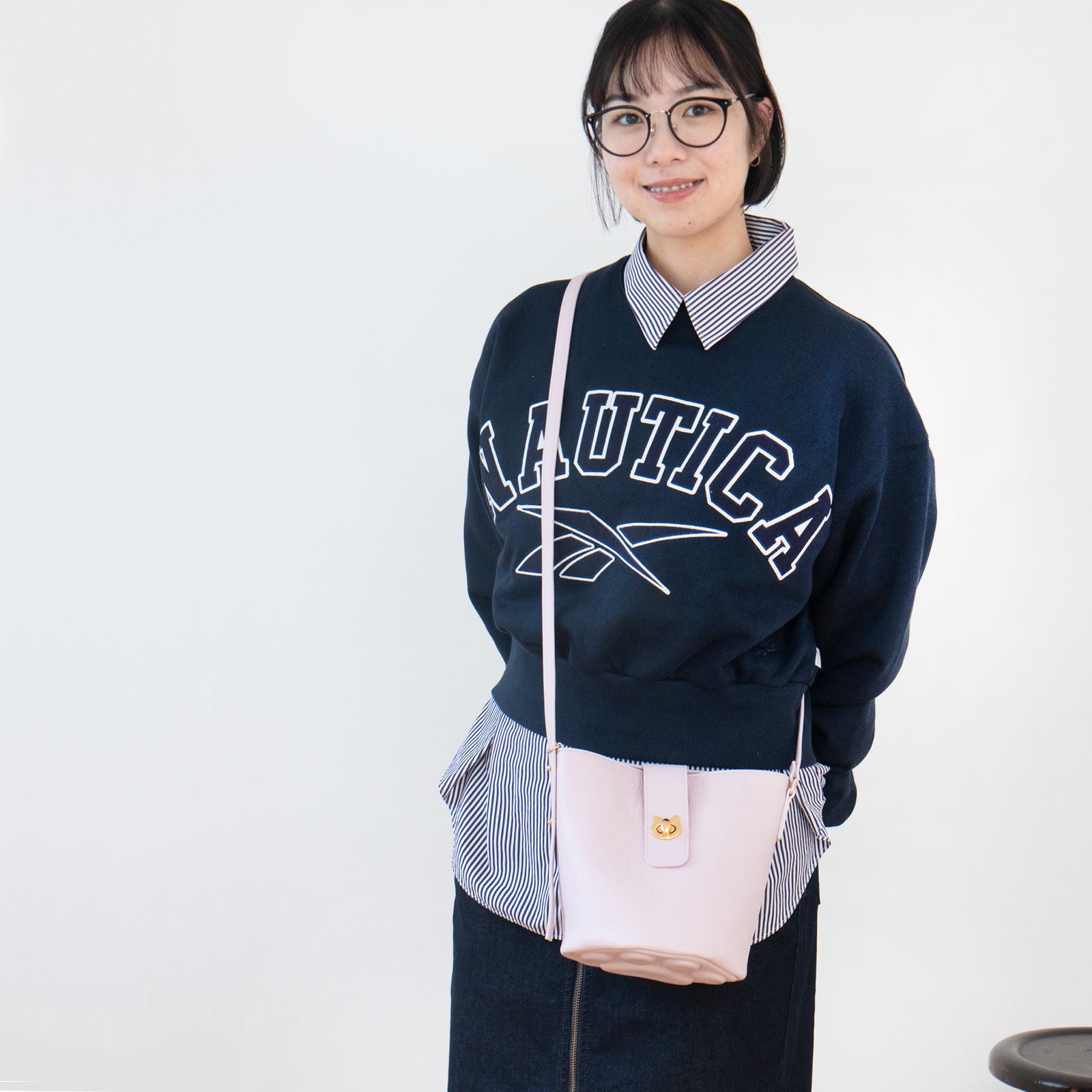 【3/20(金)20:00~ 数量限定】【さくらねこの日特別SET】ショルダーバッグ PAW (パウ) さくらねこチャームSET / モーヴシルヴェスティン