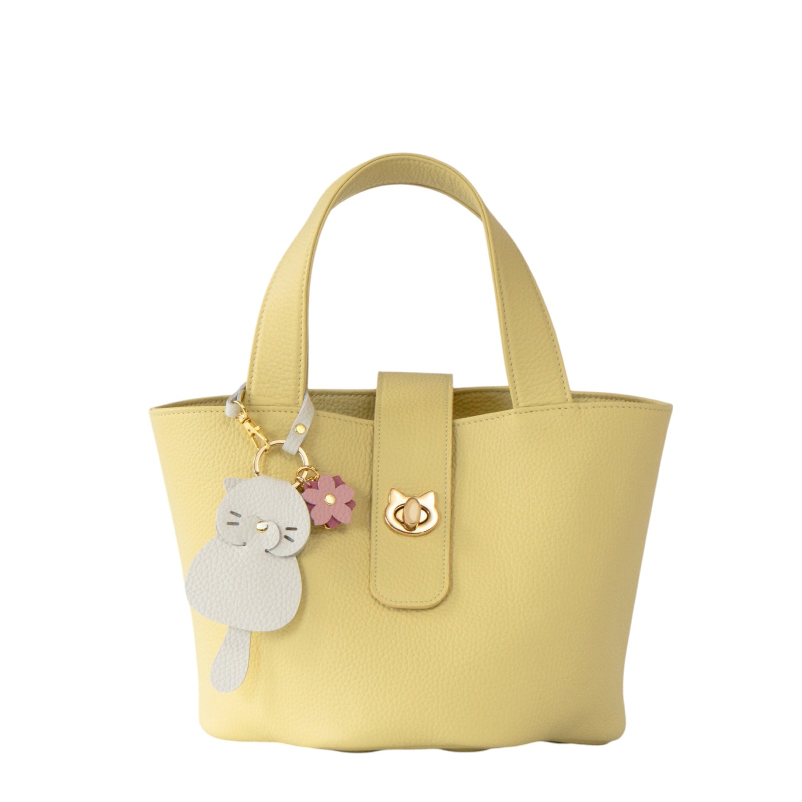 【3/20(金)20:00~ 数量限定】【さくらねこの日特別SET】バケットバッグ PAW (パウ) さくらねこチャームSET / ジョーヌプッサン