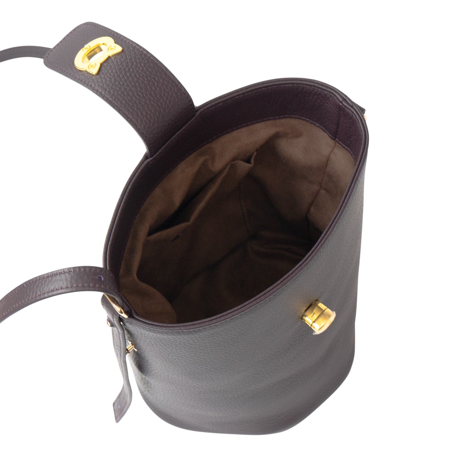 Shoulder bag PAW (Paw) Cuir-Mache / Raisin