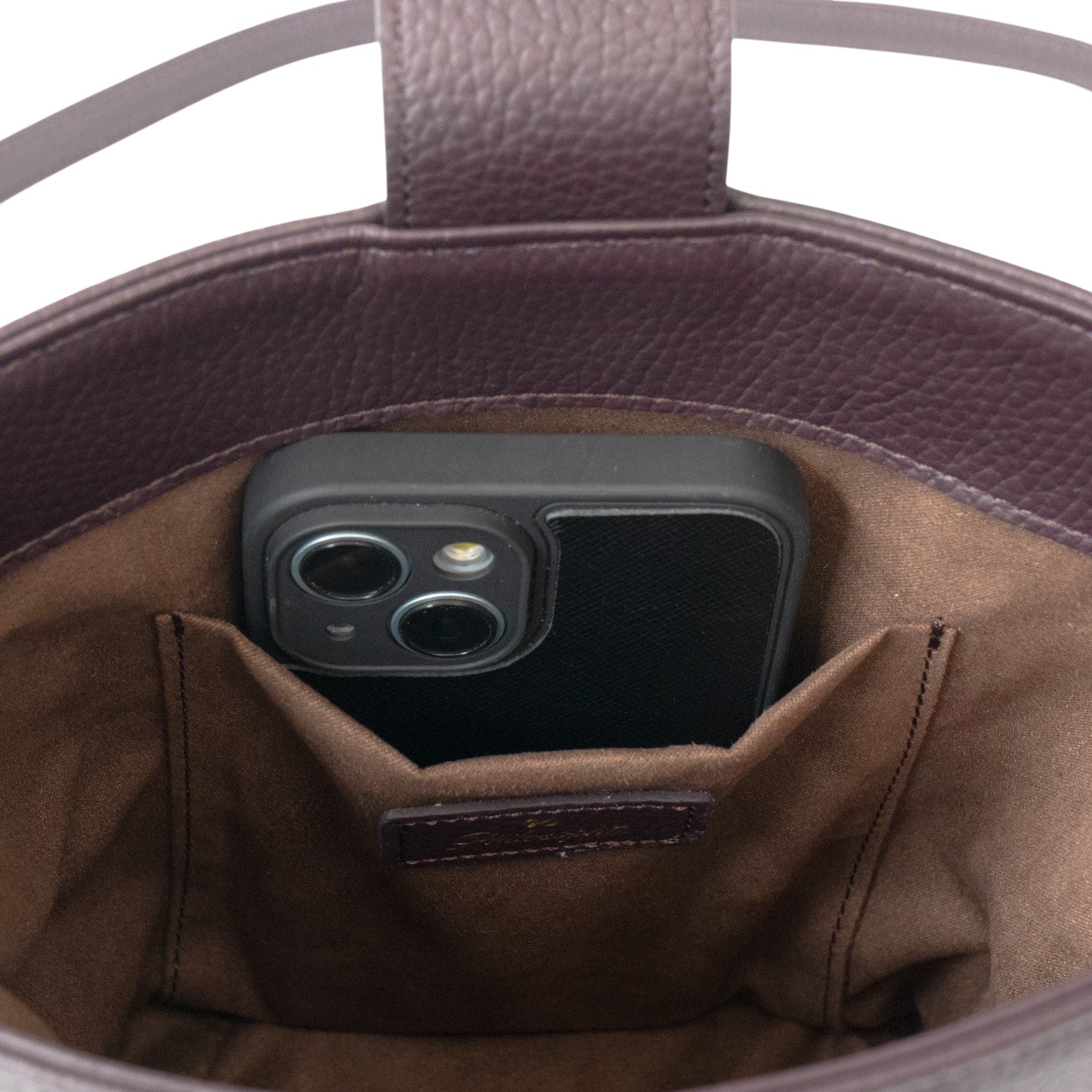 Shoulder bag PAW (Paw) Cuir-Mache / Raisin