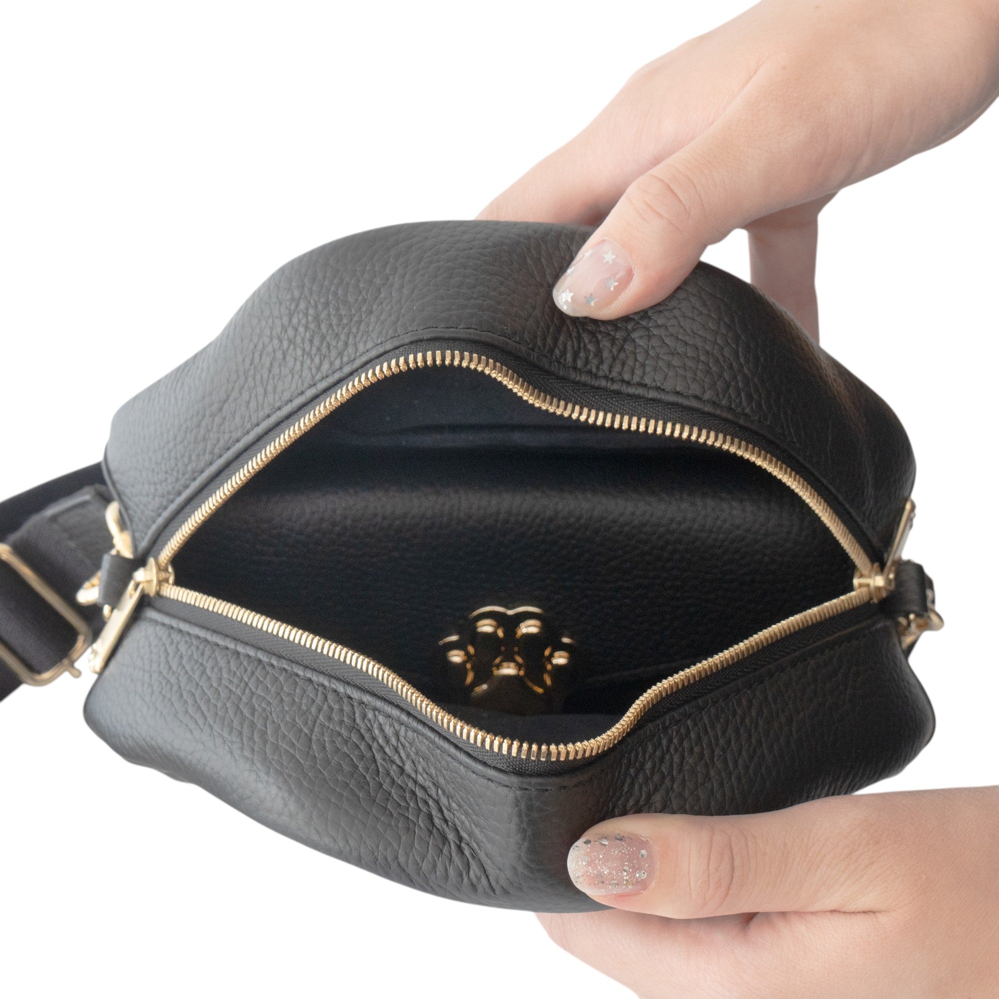 【受注販売:7/24(金)22:00~26(日)】【初回10%OFF】小さなレザーフラップ長財布・ミャウヴェル / ブラック