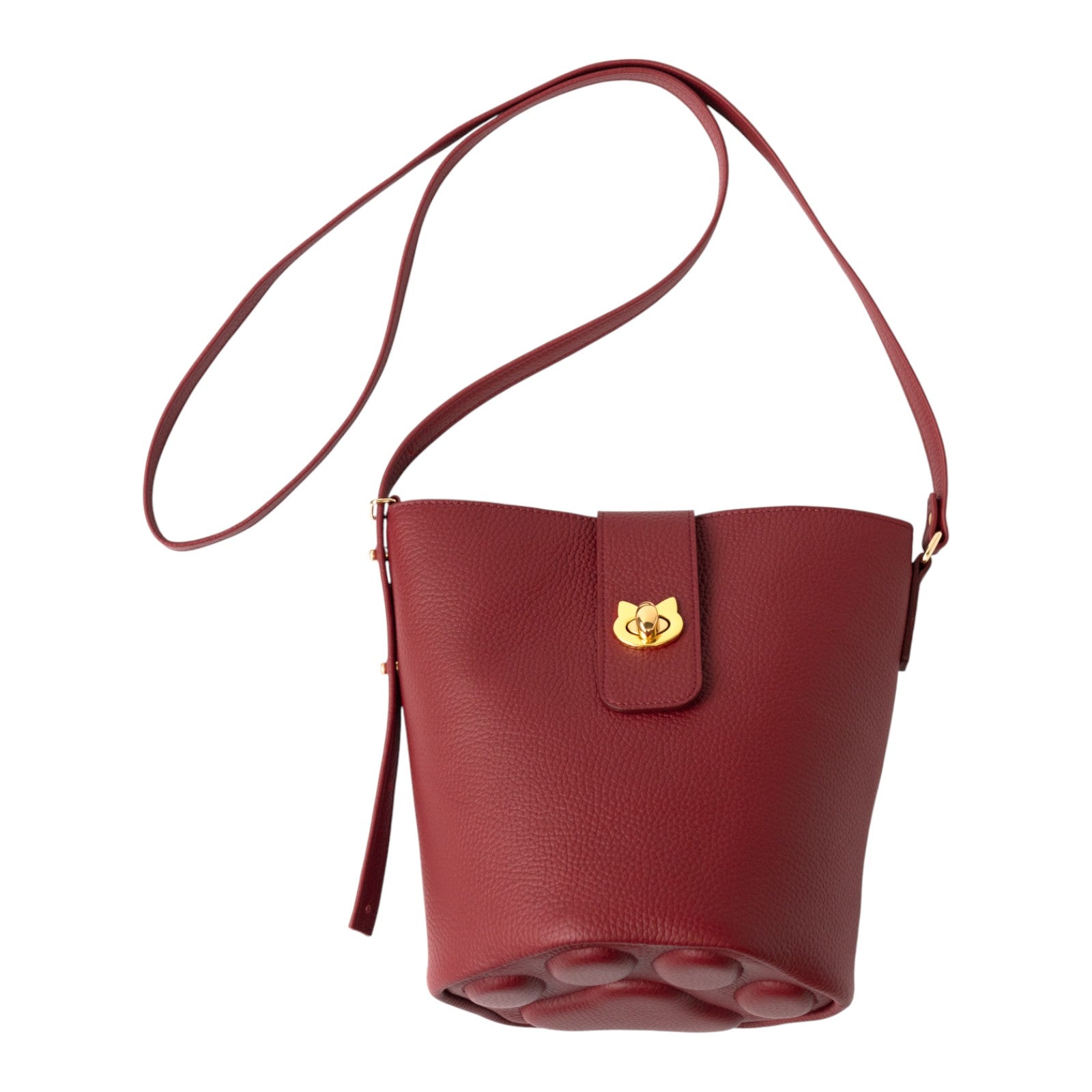 ショルダーバッグ PAW (パウ) キュイール・マッシュ / ボルドー