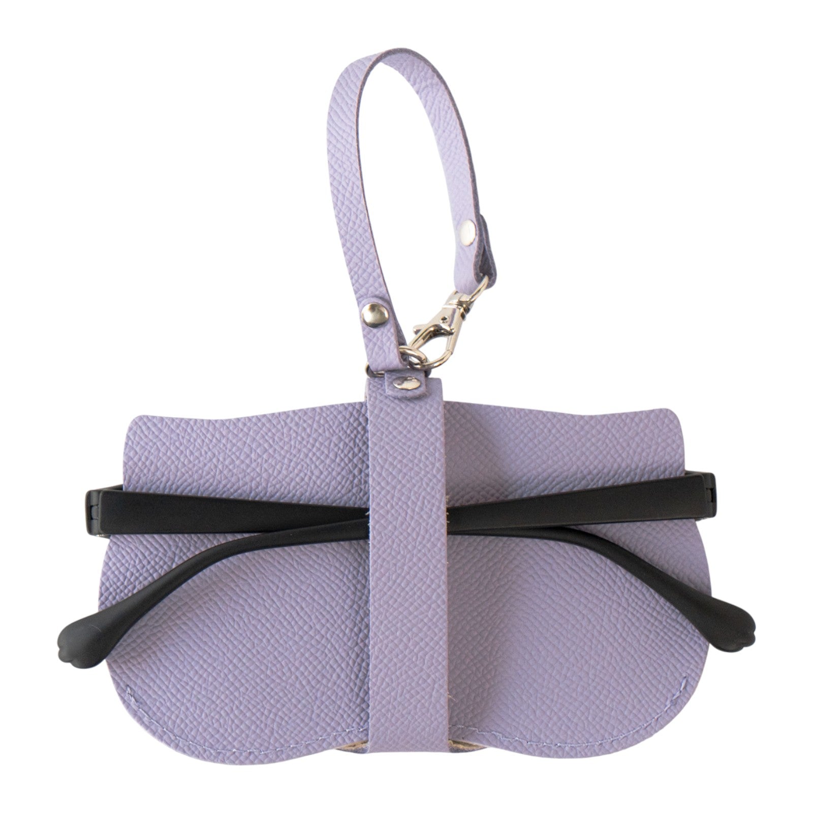 にゃんフェイス めがねケース キュイール・ミネルバ / ラベンダー