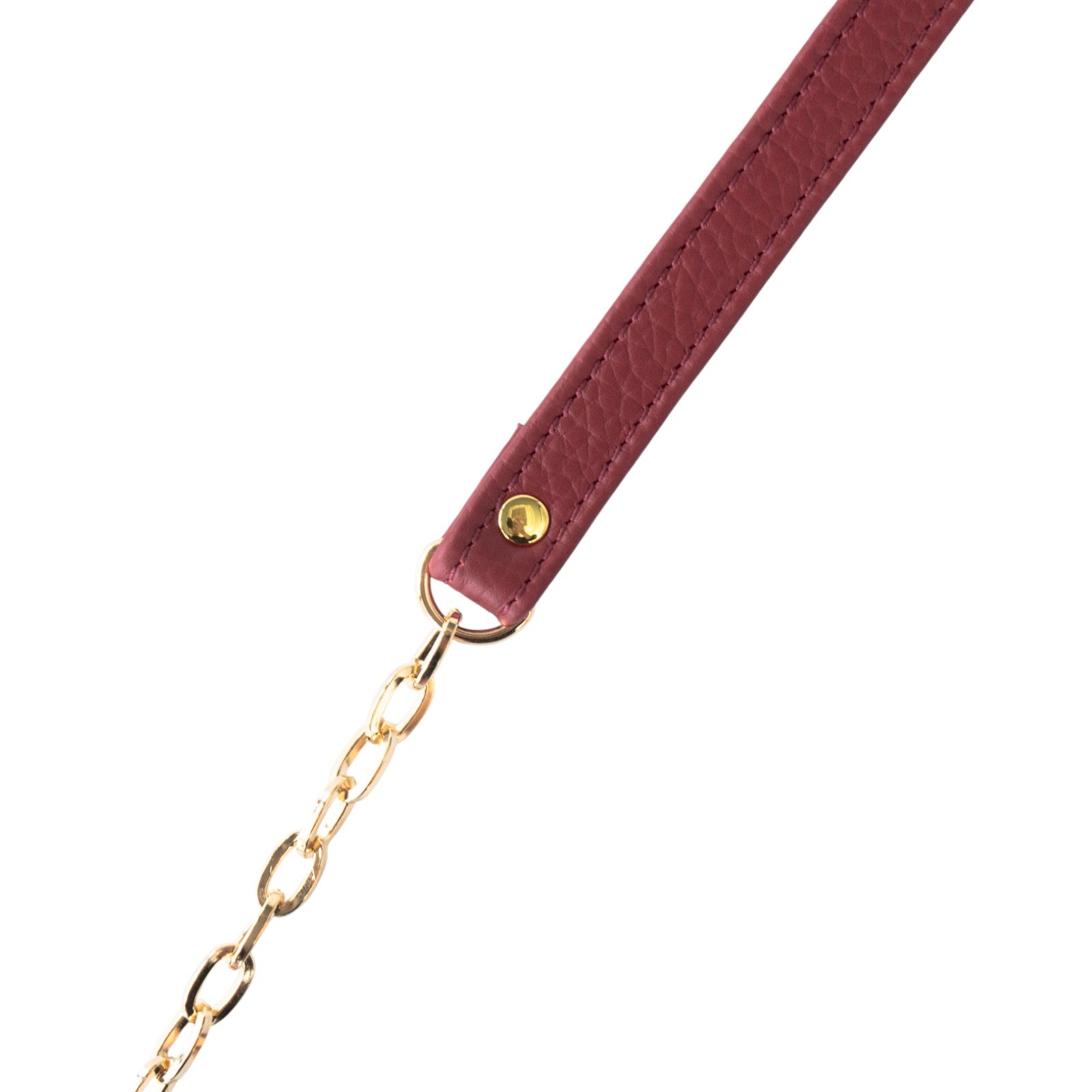 チェーンショルダー付きミニバッグ・PAW (パウ) / ボルドー