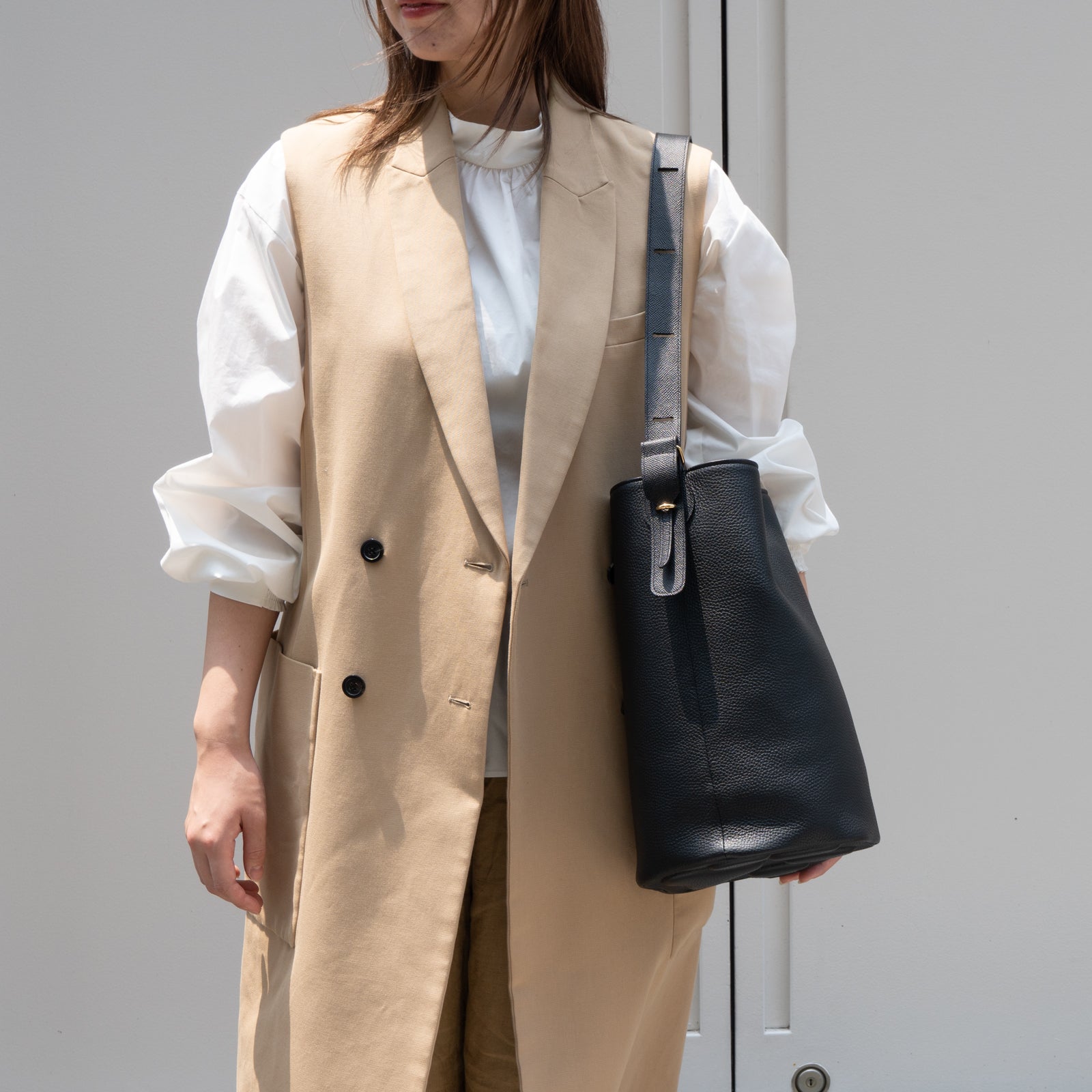 PAW Cuir Mache 3-Way Bag in Black with Silver Hardware