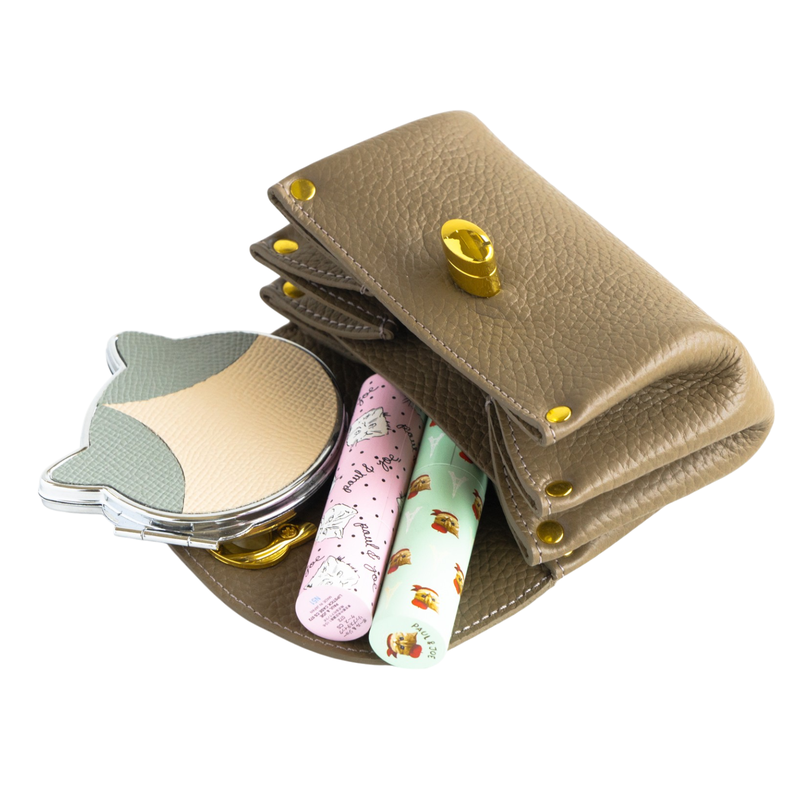 【4/8(火) 1日限定販売】【数量限定】シェルポーチ CAT キュイール・マッシュ / エトゥープ