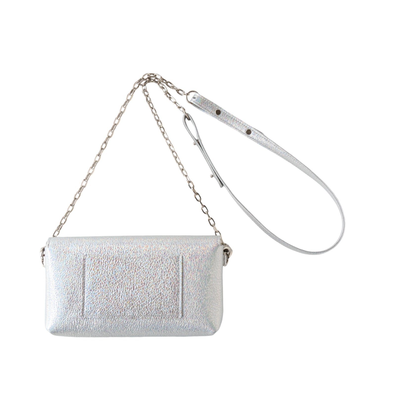 【おつとめ品セール】フルール ミリオン ポシェット(背面ポケット付き) プリズムレザー / オーロラシルバー