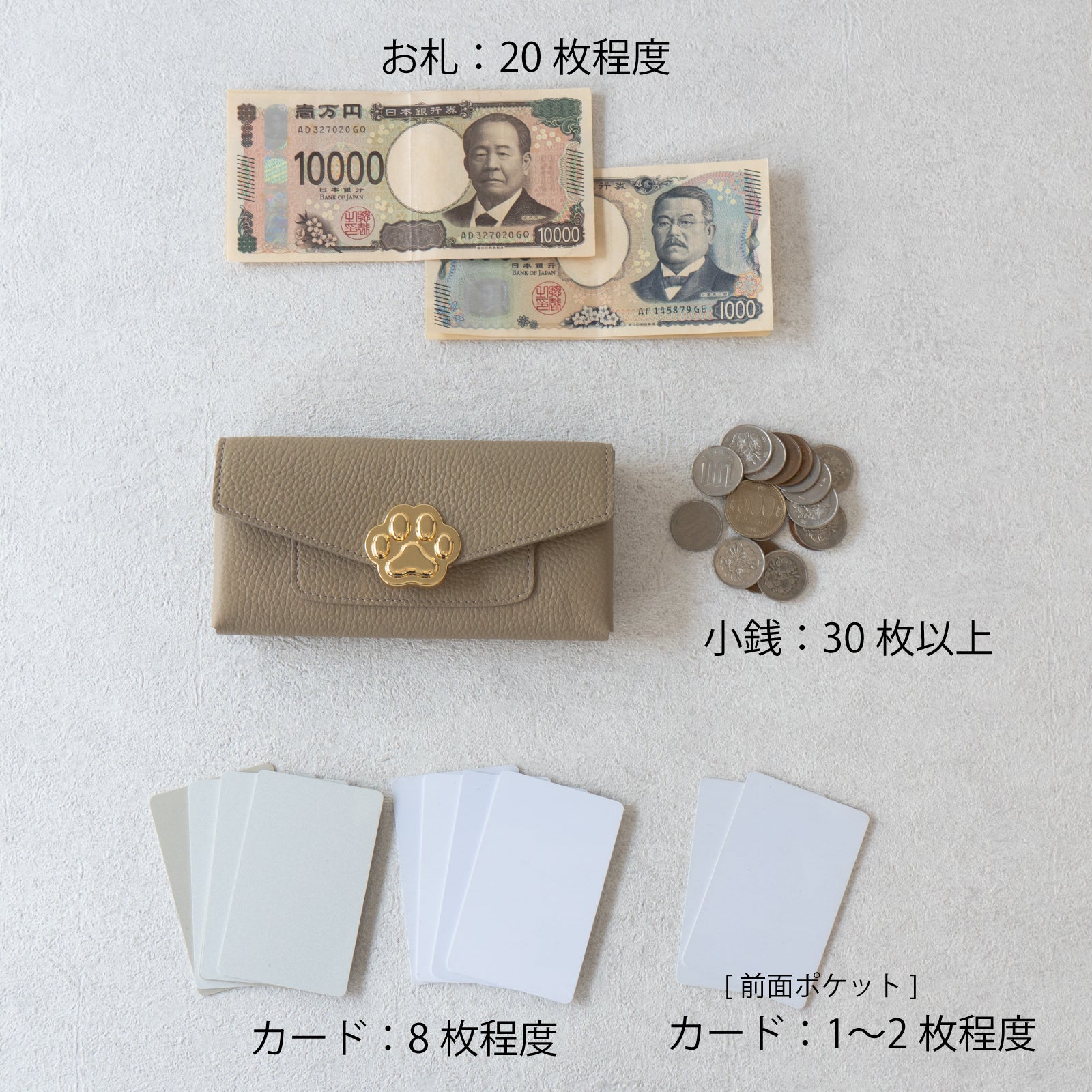 【受注販売:7/24(金)22:00~26(日)】【初回10%OFF】小さなレザーフラップ長財布・ミャウヴェル / トゥルティエール