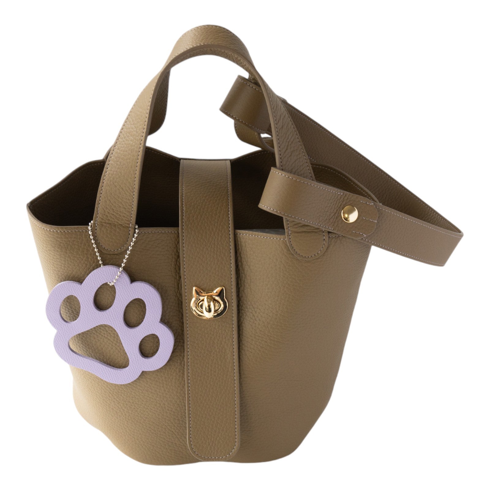 Big Paw Charm Cuir Minerva / Lavender