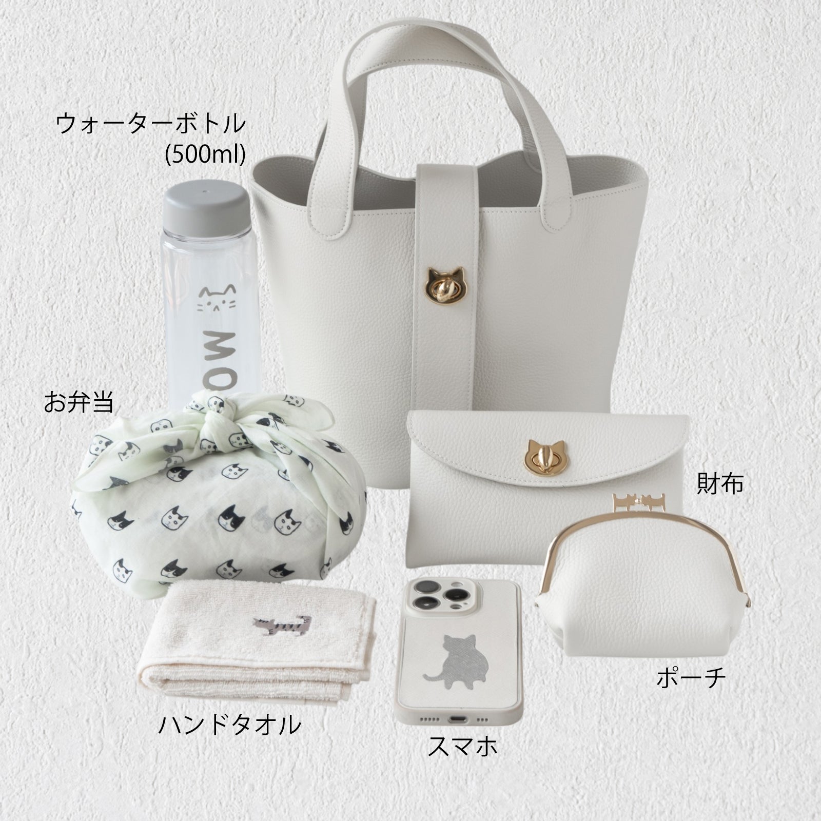 【4/22(火) 1日限定販売】バゲットバッグ PAW (パウ) キュイール・マッシュ / ホワイト