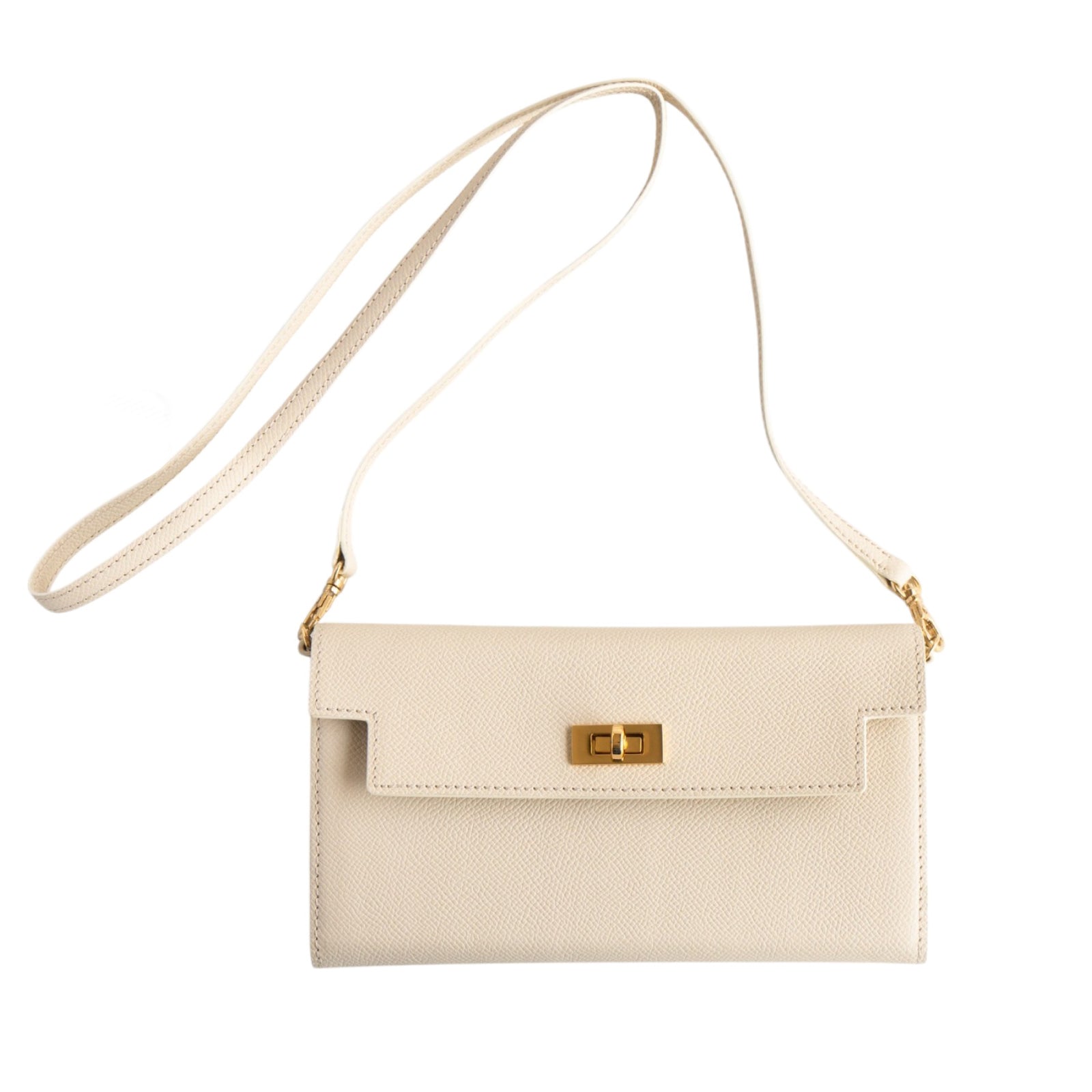 【おつとめ品セール】ショルダーウォレット ヴォー・エプソン / クリーム